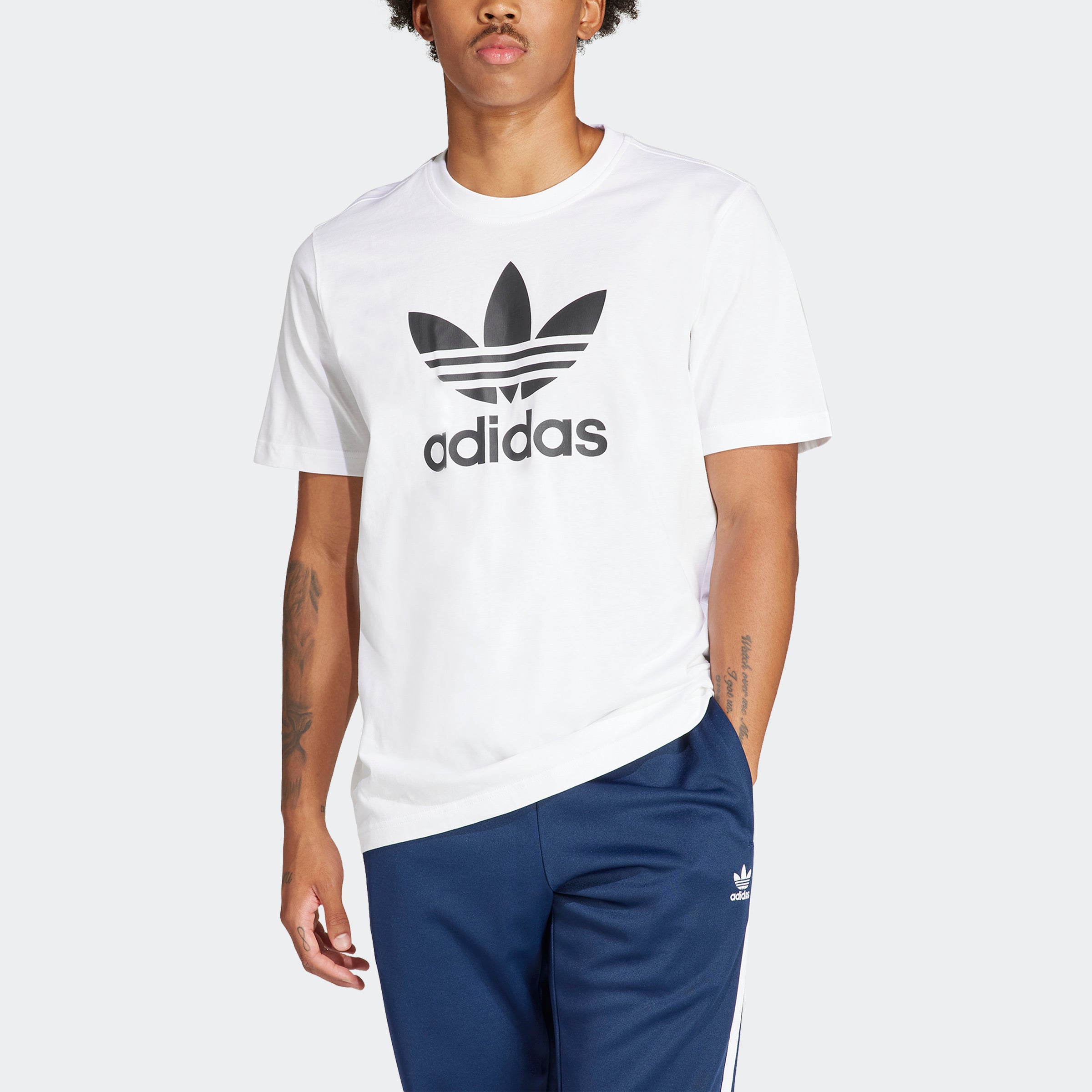 Men’s adidas Originals Adicolor Trefoil Tee White