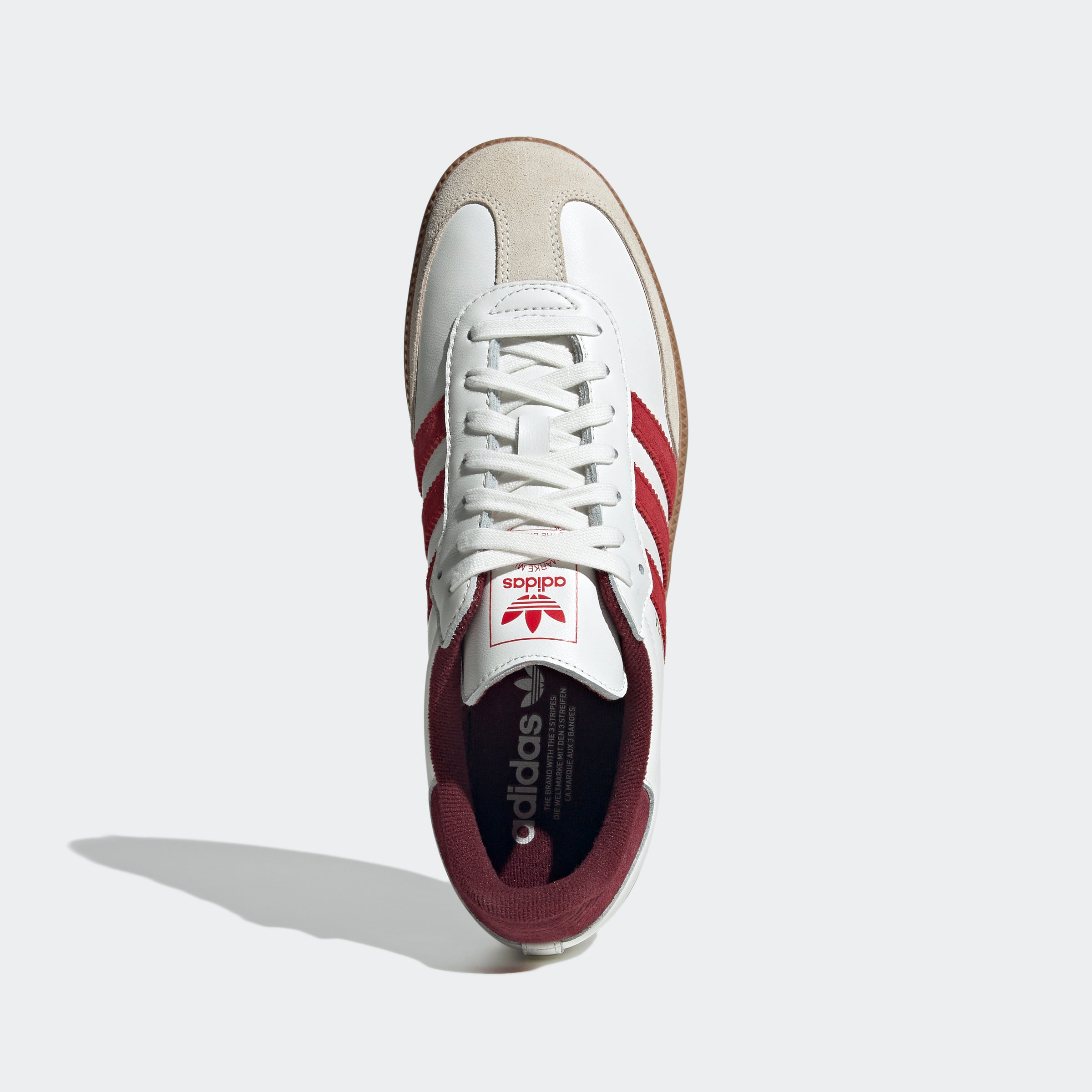 Men's adidas Originals Samba OG Shoes Core White / Better Scarlet / Shadow Red