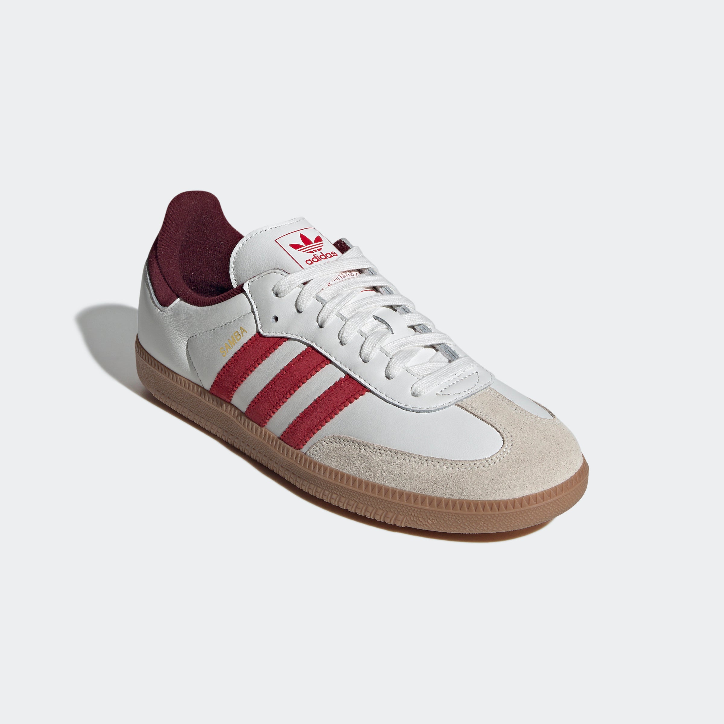 Men's adidas Originals Samba OG Shoes Core White / Better Scarlet / Shadow Red