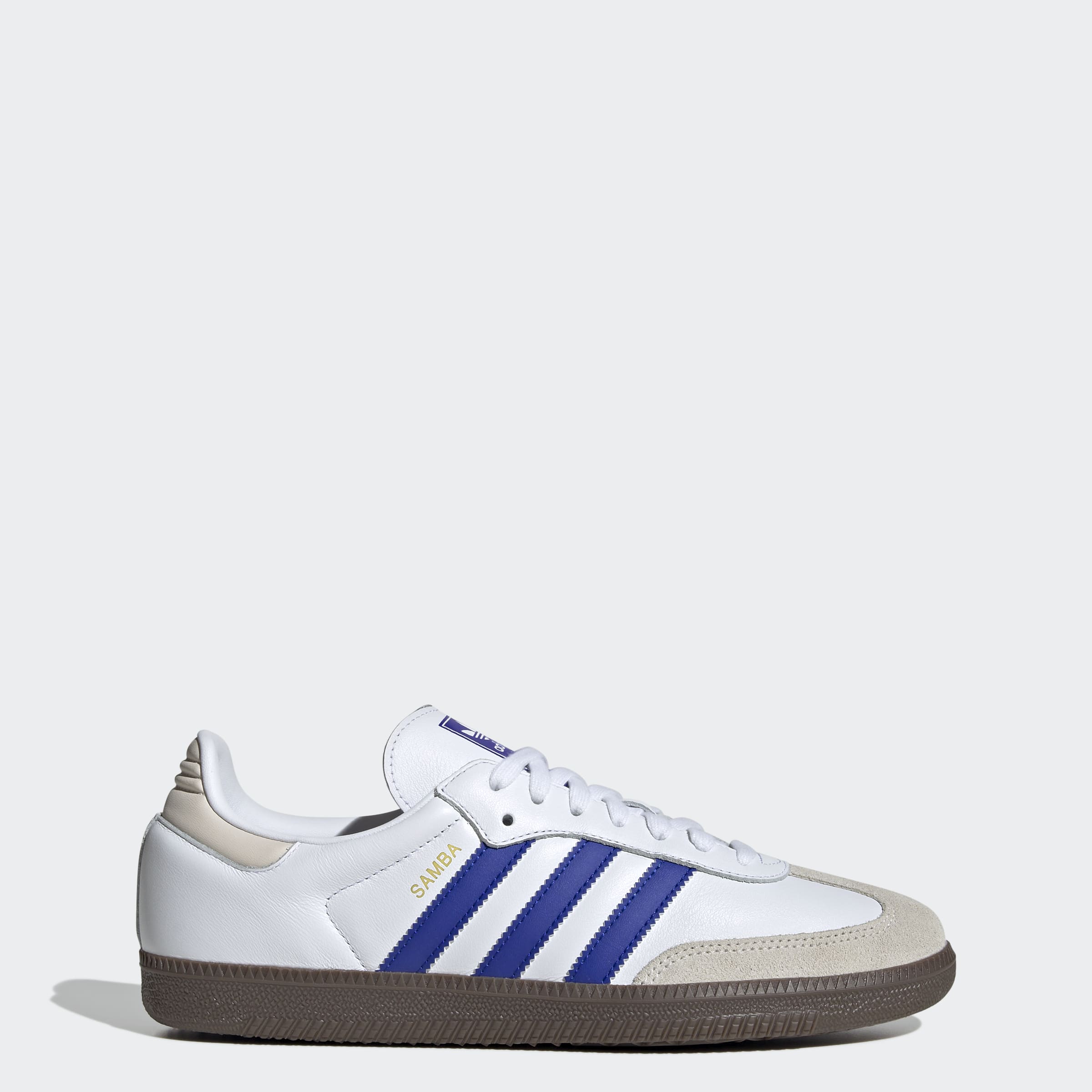 Men's adidas Originals Samba OG Shoes White / Lucid Blue / Gum