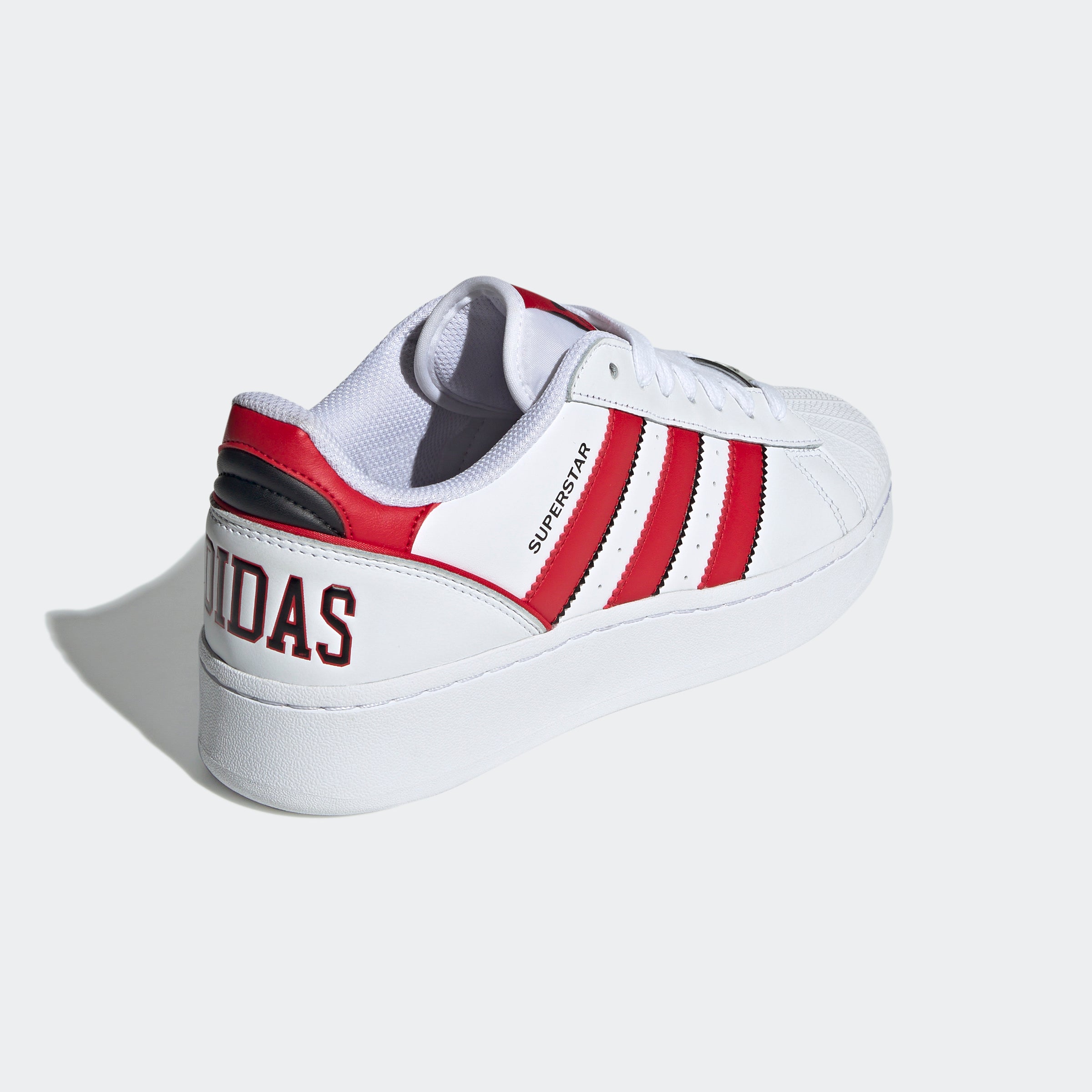 Men's adidas Originals Superstar XLG Shoes White Scarlet