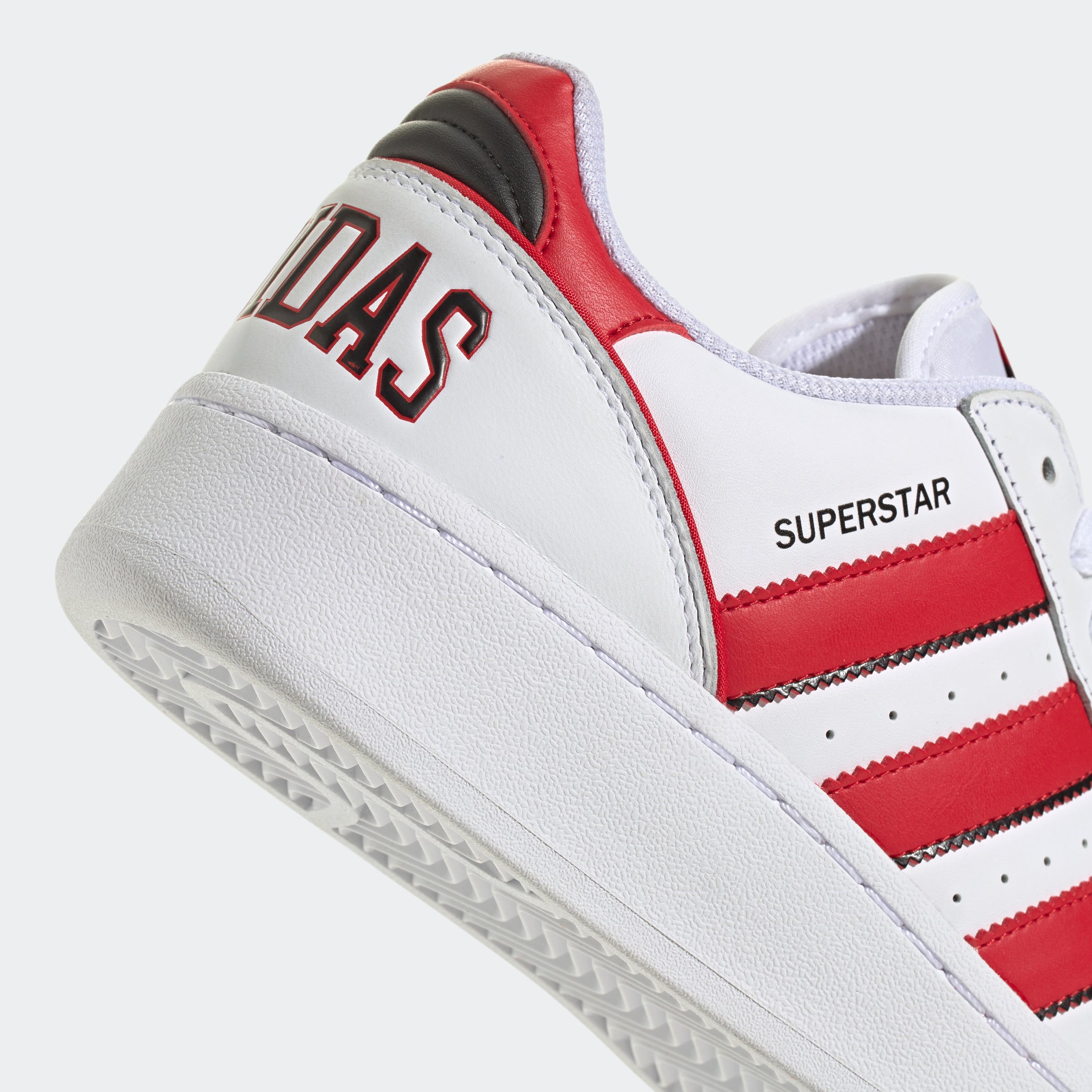 Men's adidas Originals Superstar XLG Shoes White Scarlet