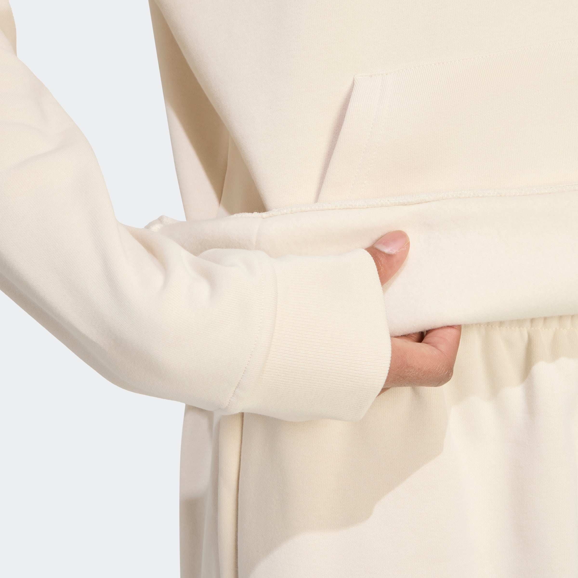 Men's adidas Originals Trefoil Essentials Hoodie Wonder White