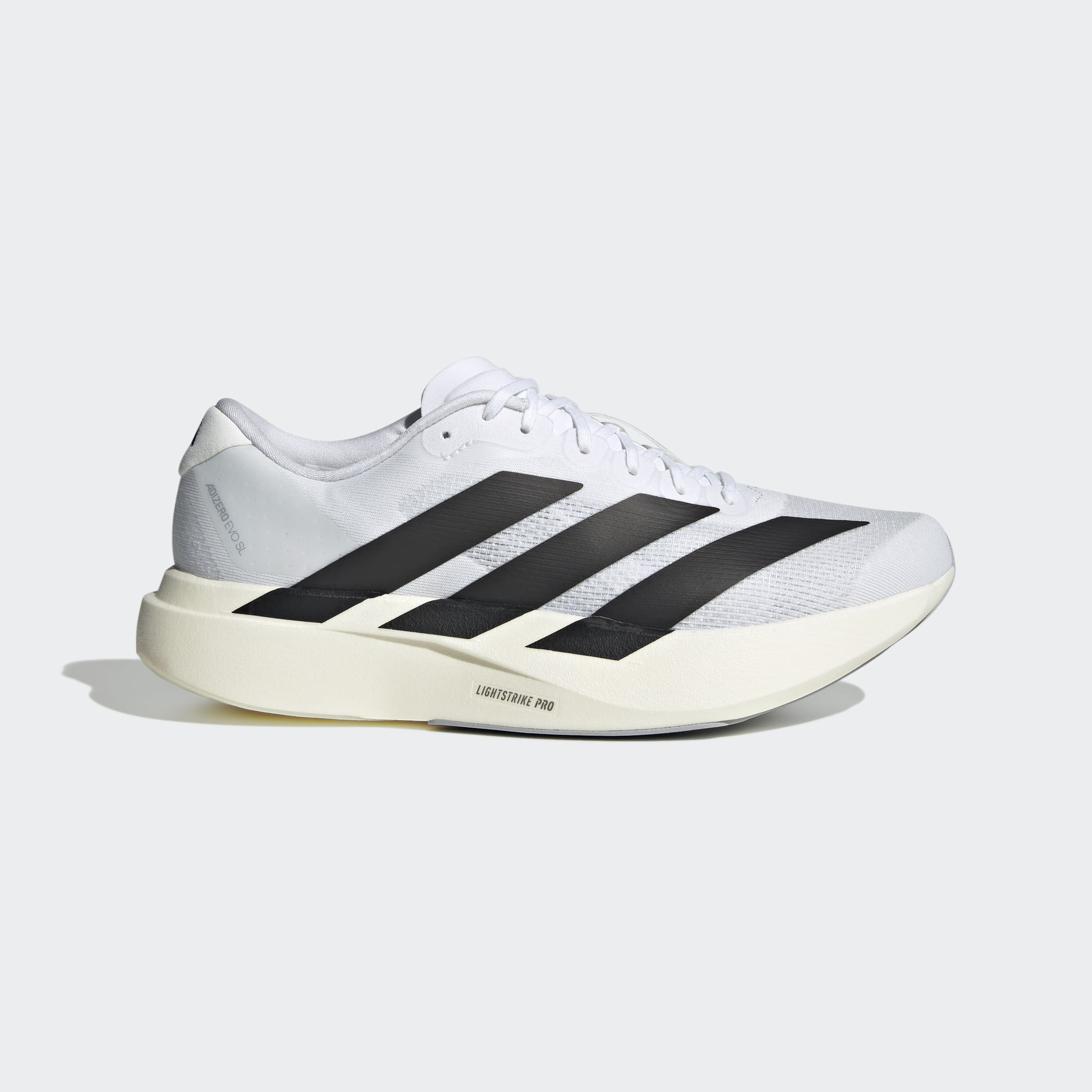 Men's adidas Running Adizero Evo SL Shoes Cloud White / Core Black / Cloud White