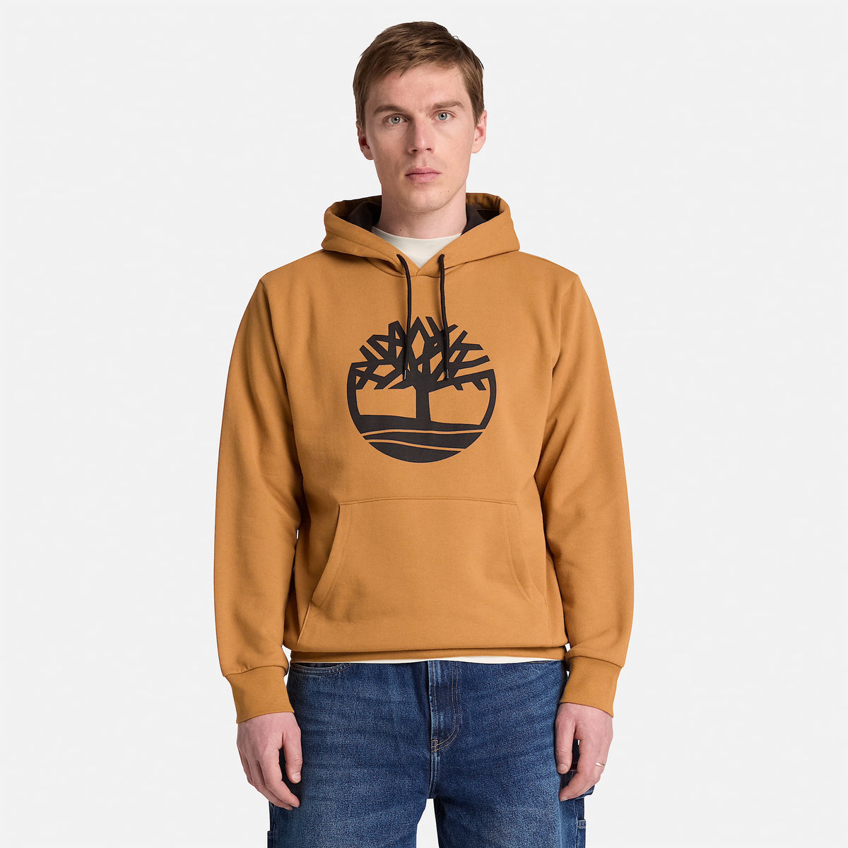Men's Timberland Northwood Tree Logo Hoodie Wheat