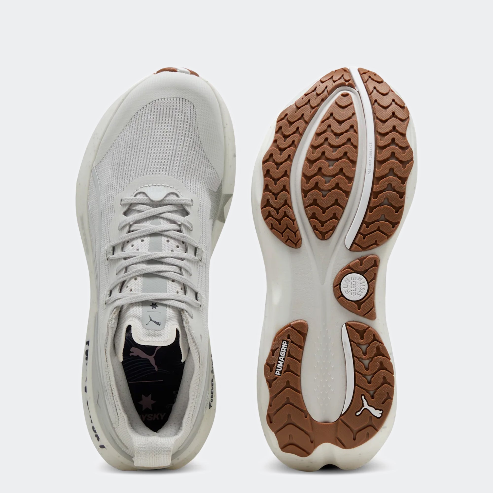 Men's PUMA x SAYSKY ForeverRun NITRO 2 Running Shoes Feather Gray / Flat Light Gray