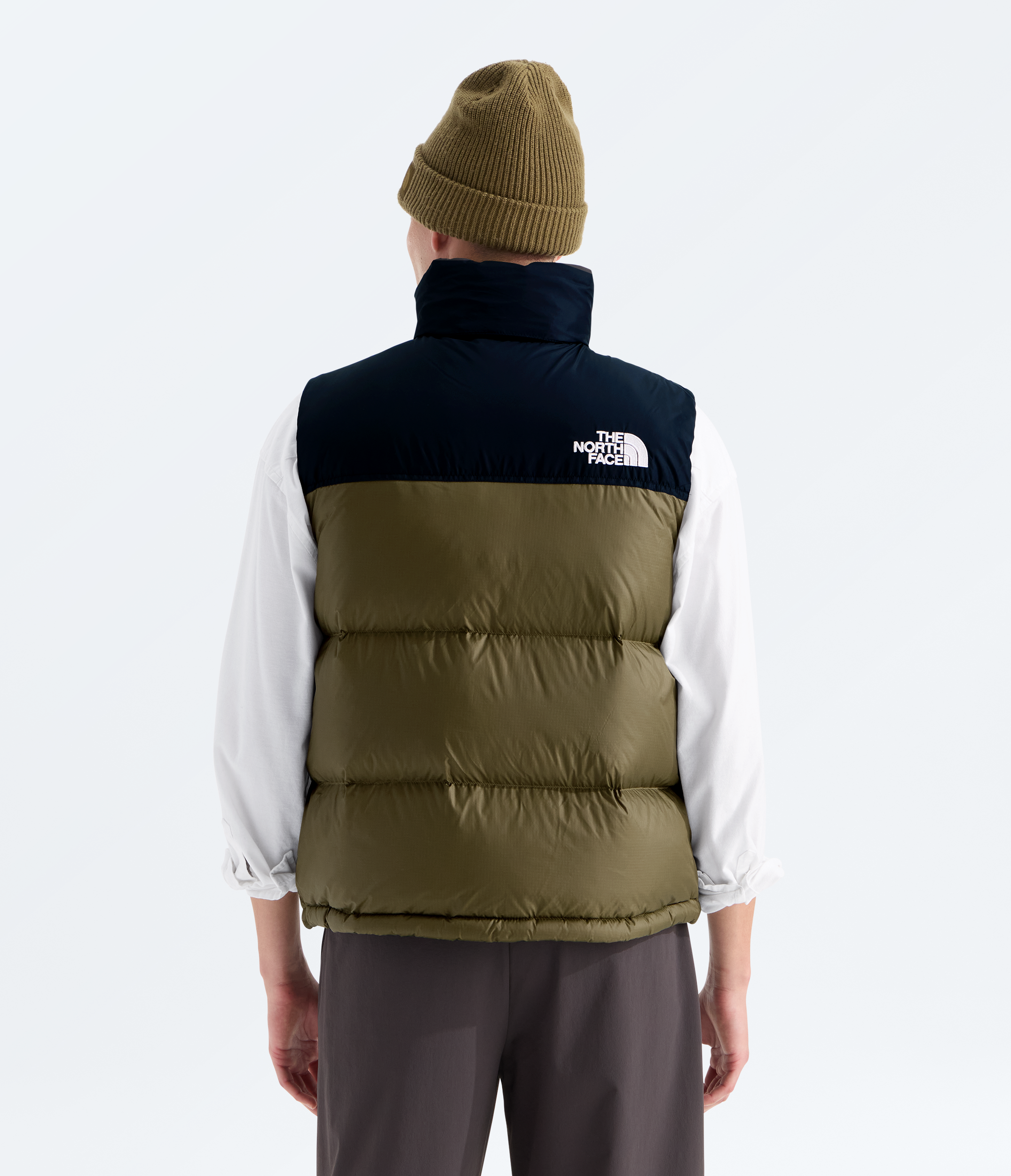 Men's The North Face 1996 Retro Nuptse Vest Caraway Seed/TNF Black