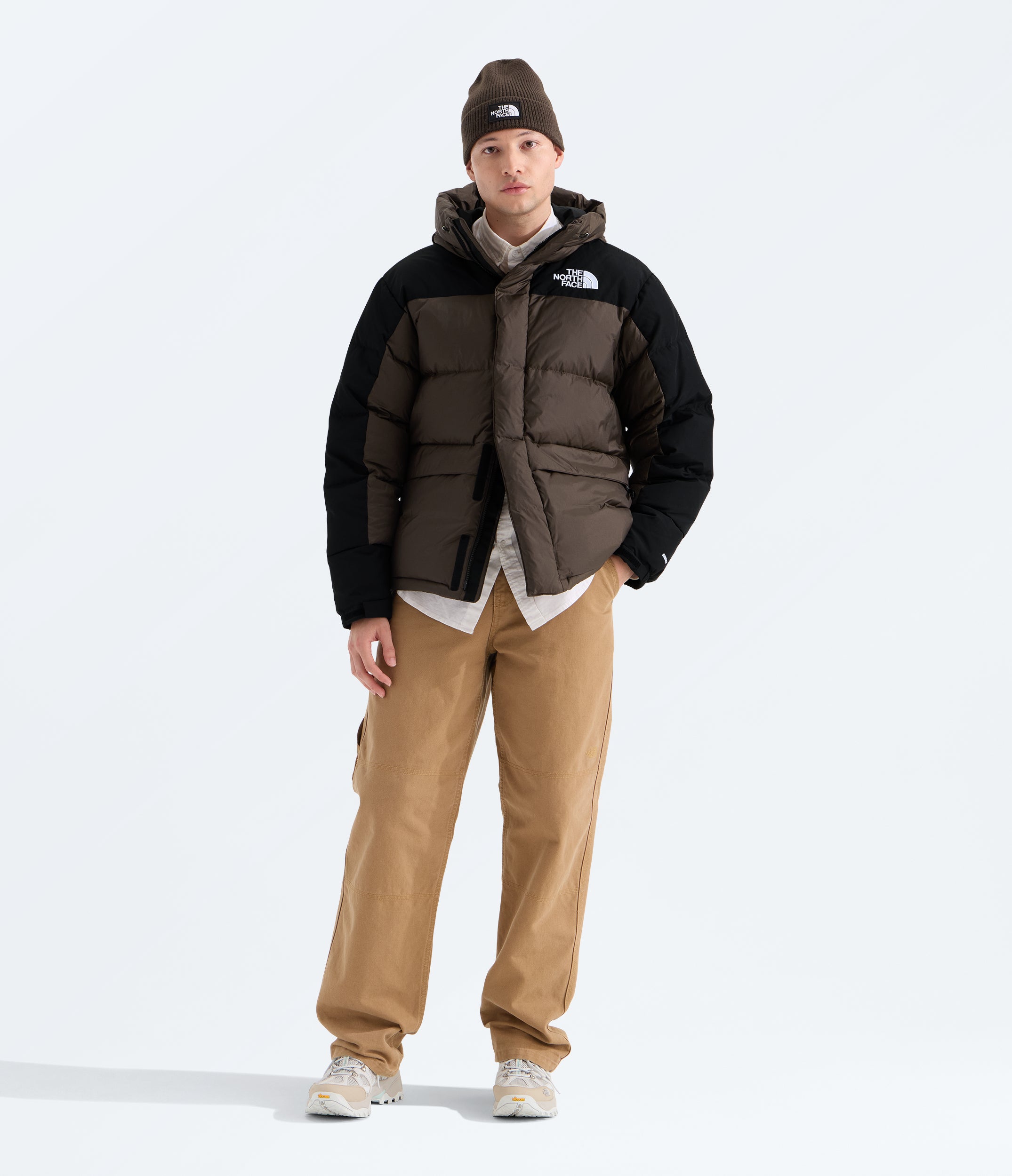 Men's The North Face HMLYN Down Parka Dark Chestnut/Black