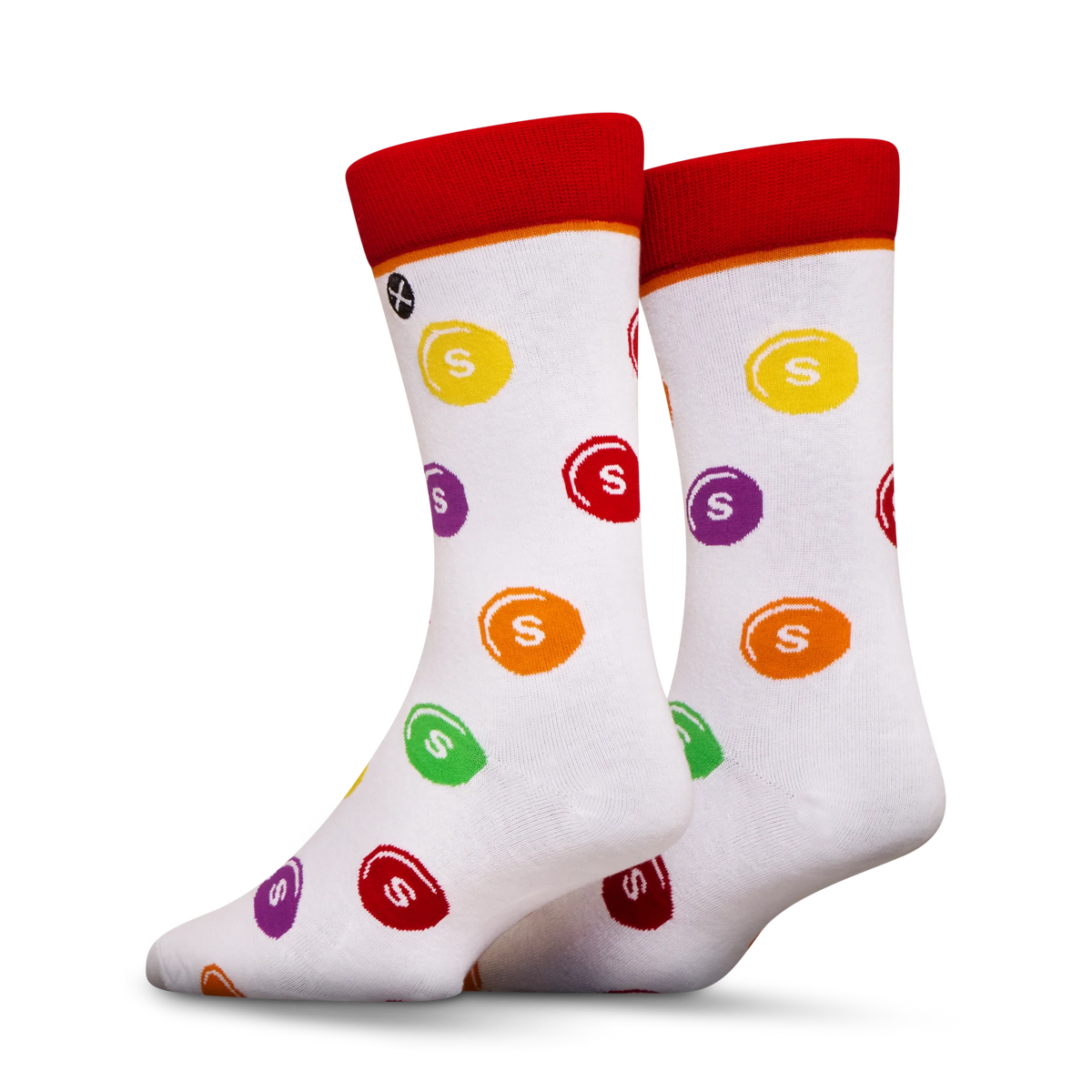 Men’s Odd Sox Oddmart Skittles Crew Socks 2-Pack