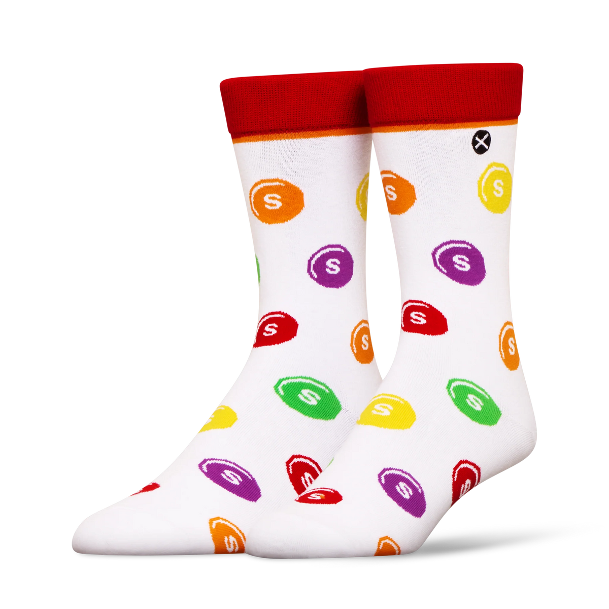Men’s Odd Sox Oddmart Skittles Crew Socks 2-Pack