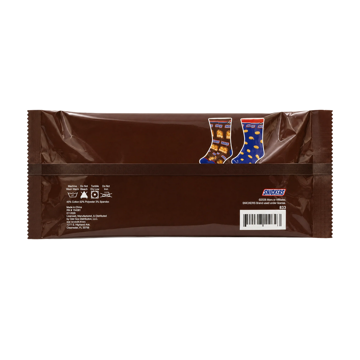 Men’s Odd Sox Oddmart Snickers Crew Socks 2-Pack