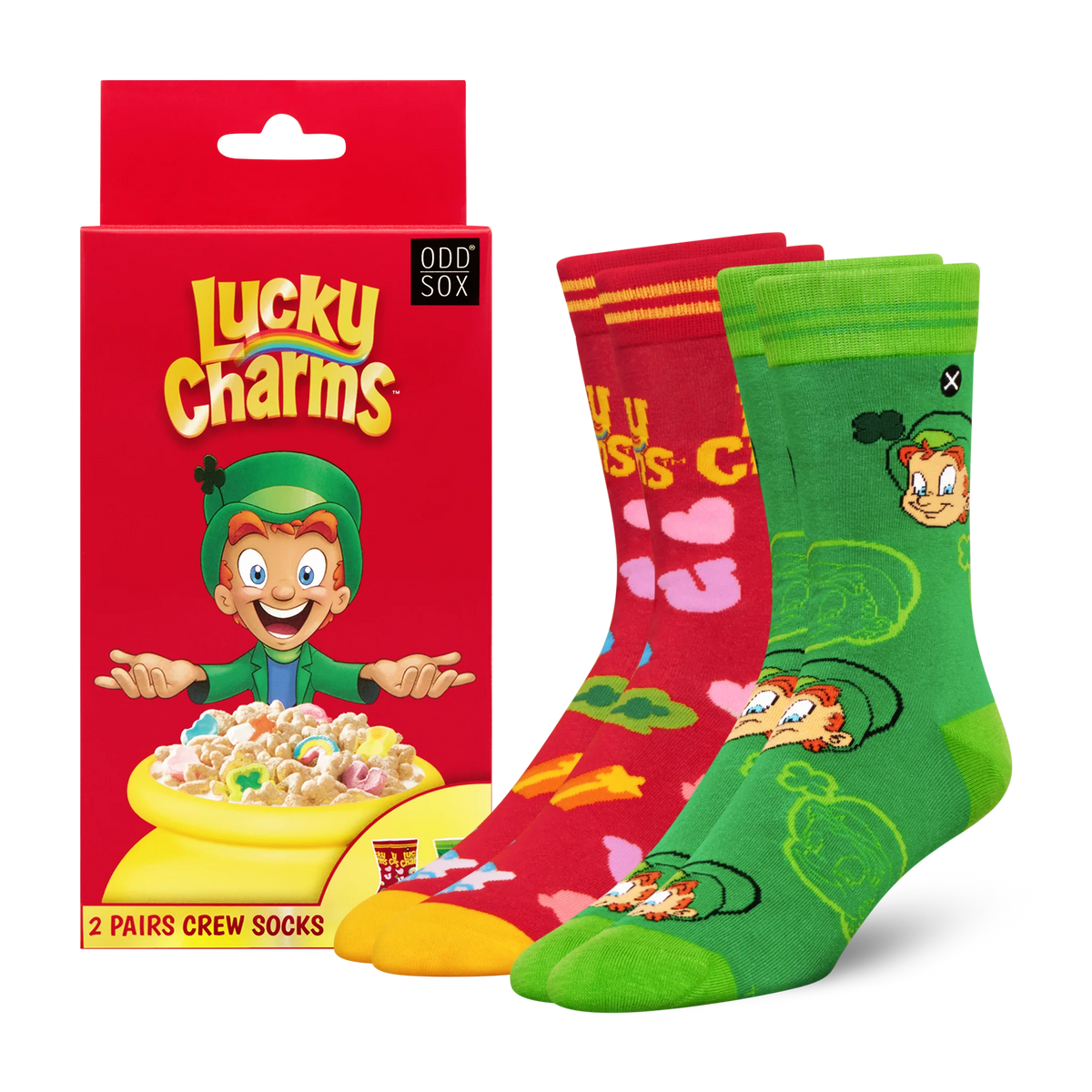Men’s Odd Sox Oddmart Lucky Charms Crew Socks 2-Pack