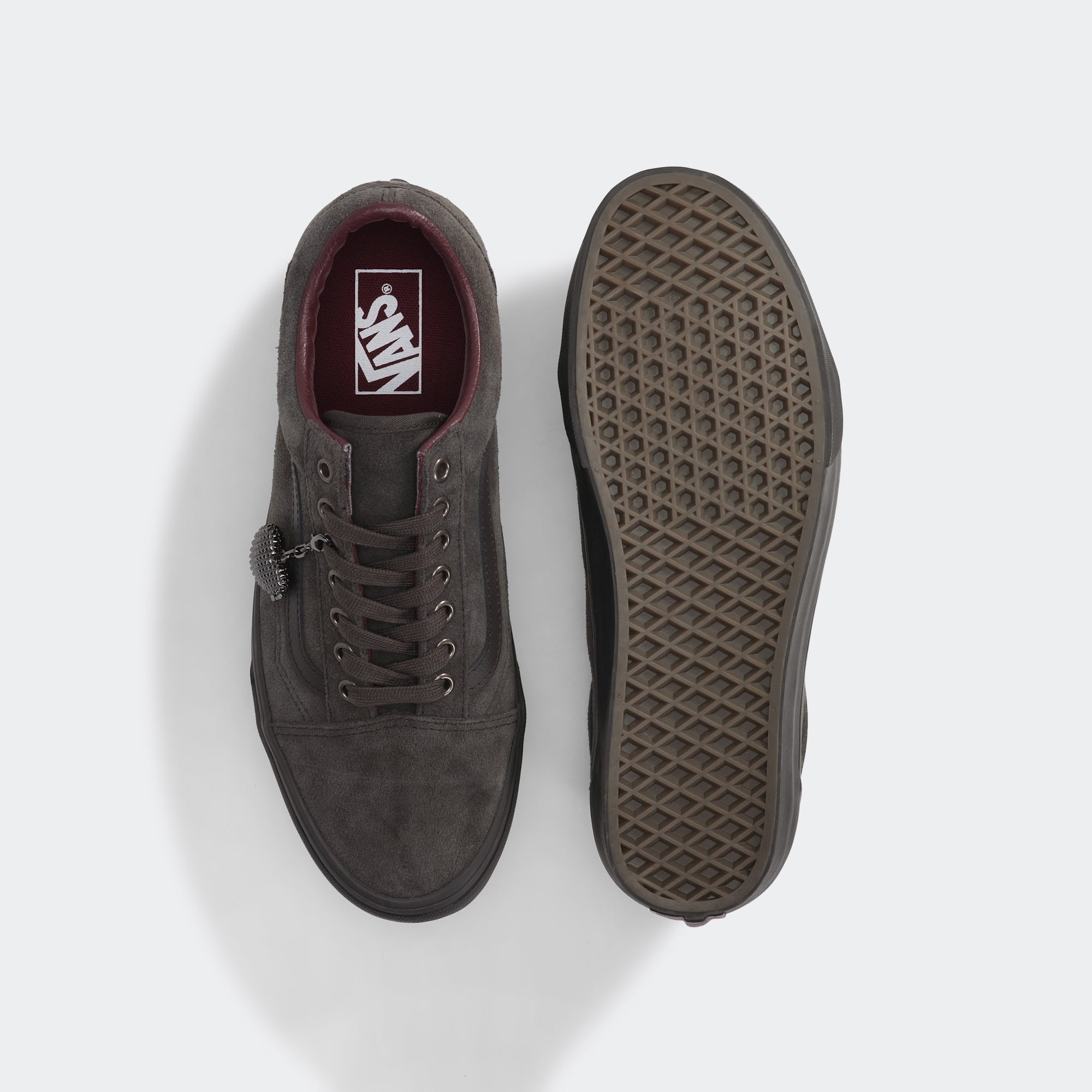Men's Vans Old Skool Shoes Dark Grey