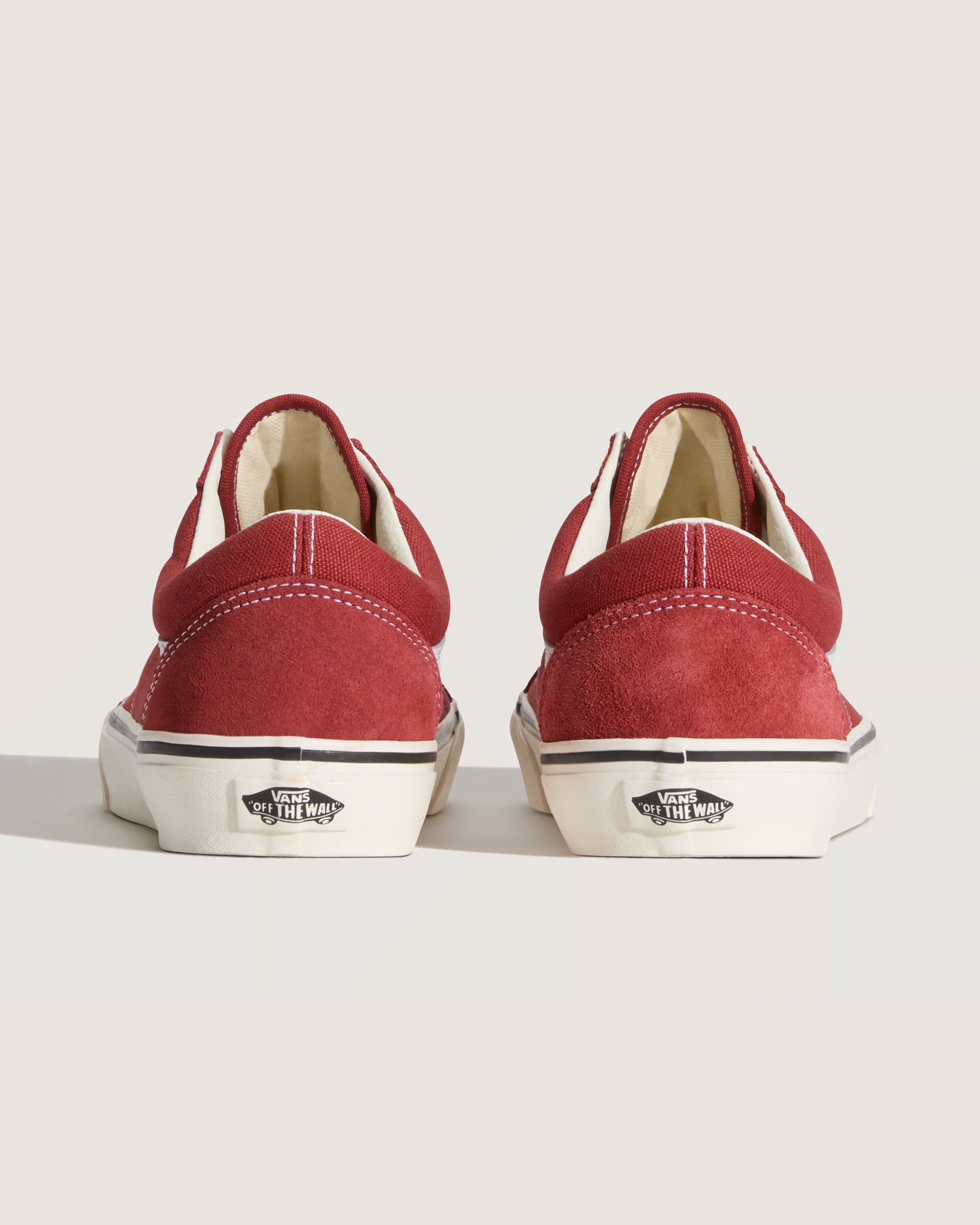Men's Vans Old Skool Duck Canvas Shoes Poppy Ember Red