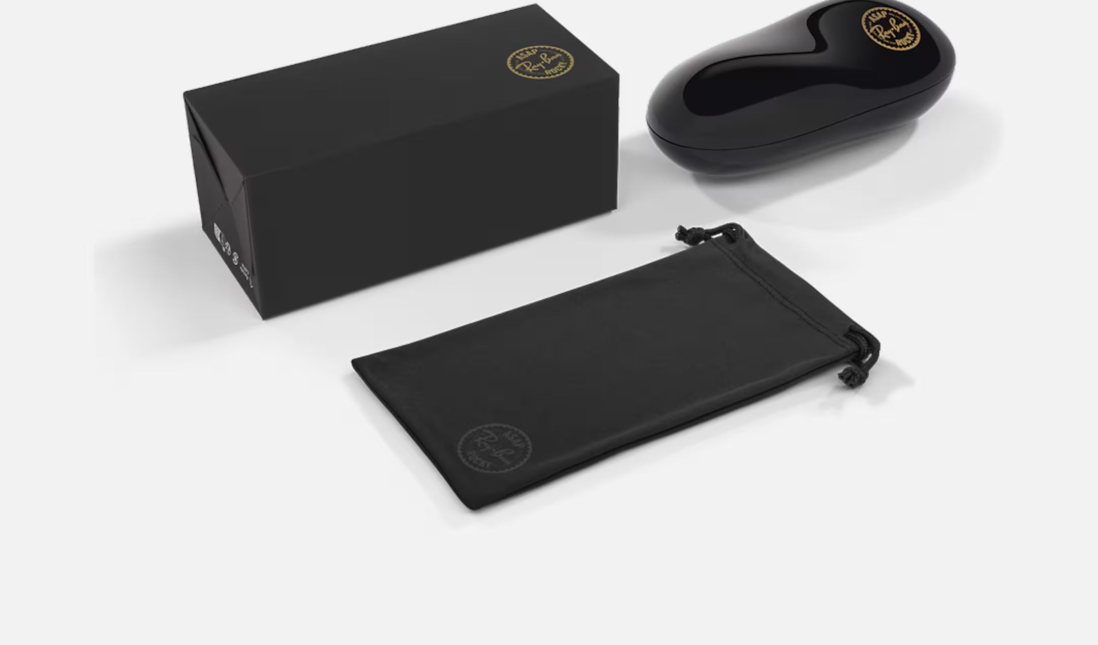 Ray-Ban Wayfarer Puffer Crystal Edition Sunglasses Polished Black & Strass