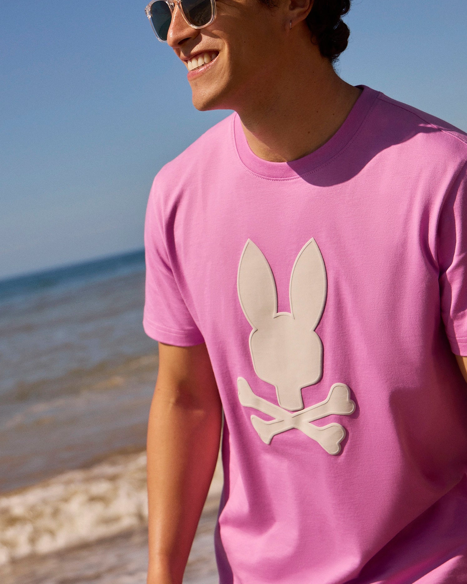 Men's Psycho Bunny Houston Graphic Tee Violet