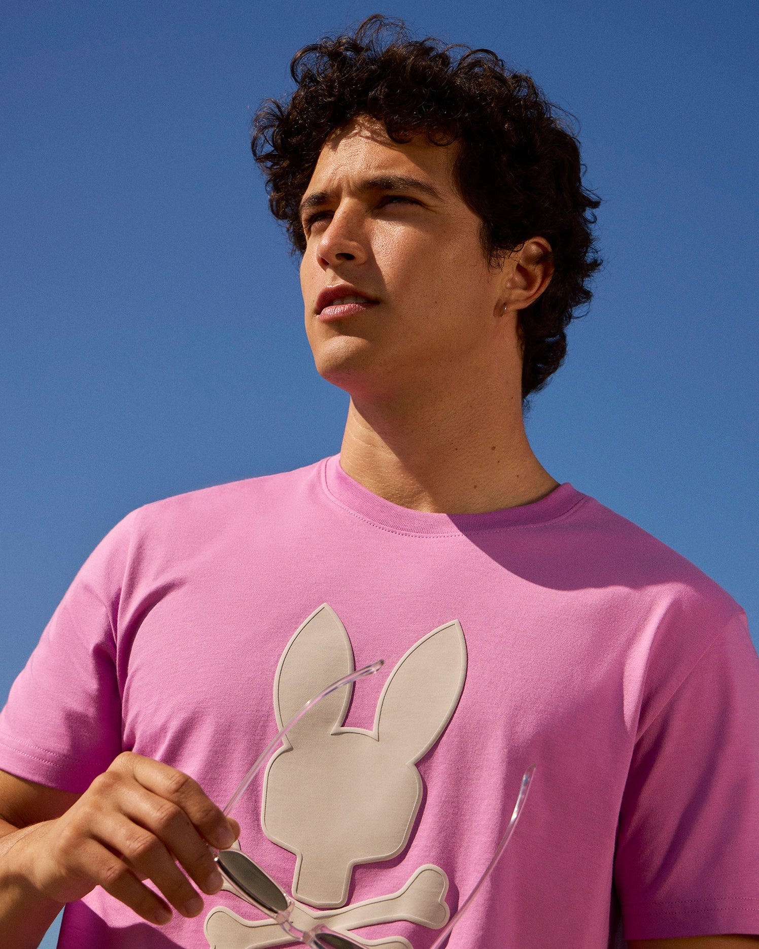 Men's Psycho Bunny Houston Graphic Tee Violet