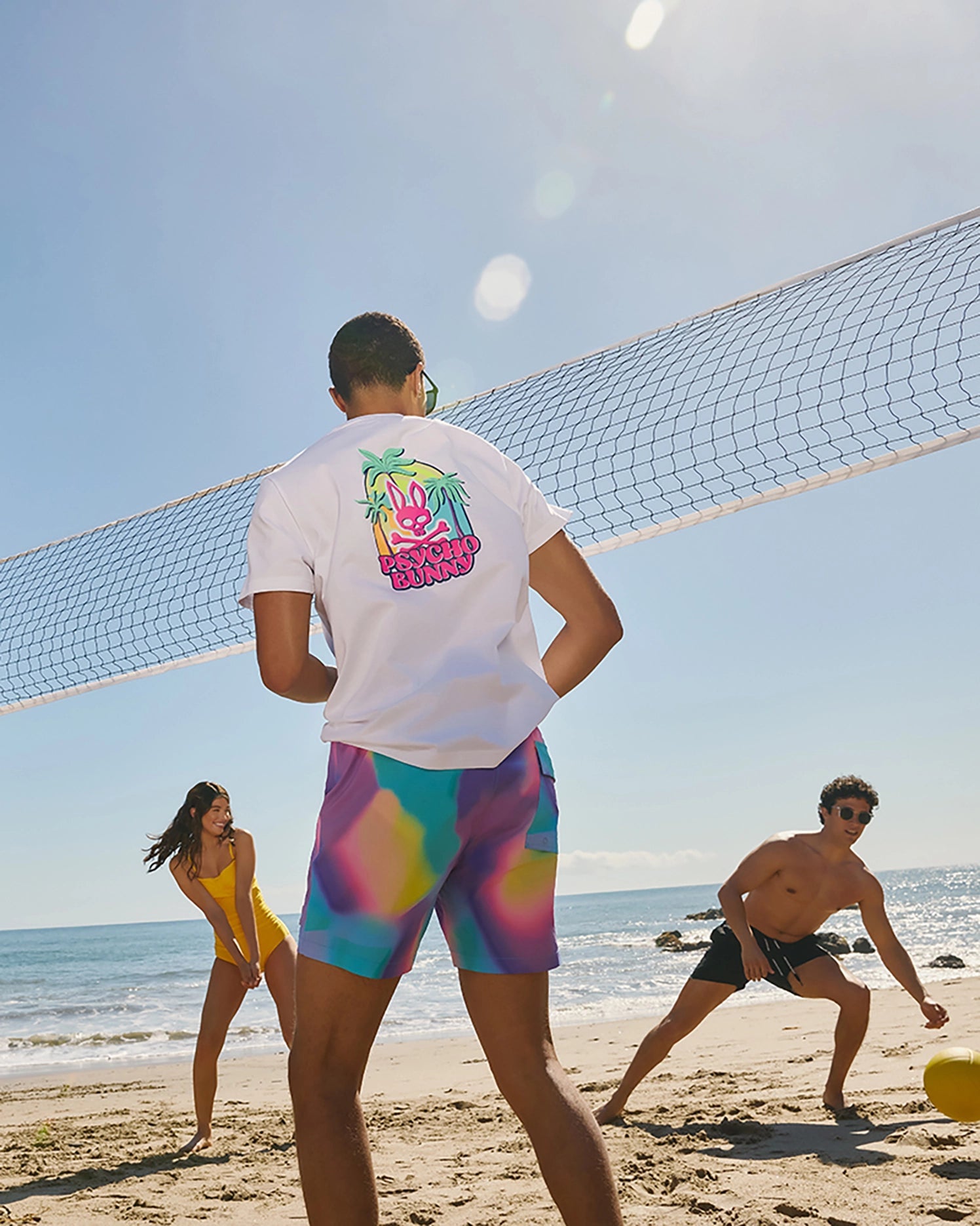 Men's Psycho Bunny Redland Graphic Tee White