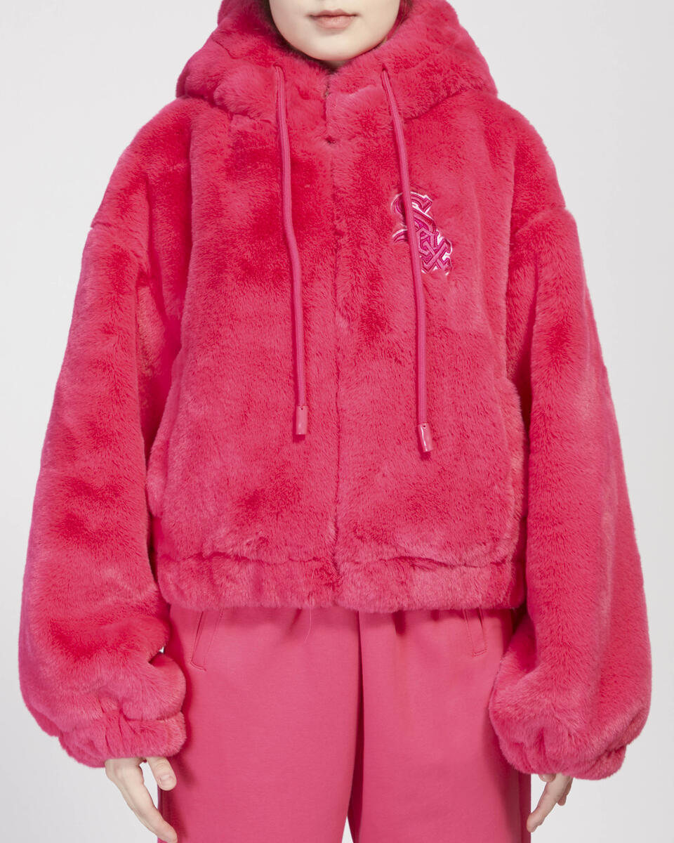 Women's Pro Standard Chicago White Sox Faux Fur Jacket Pink Cloud