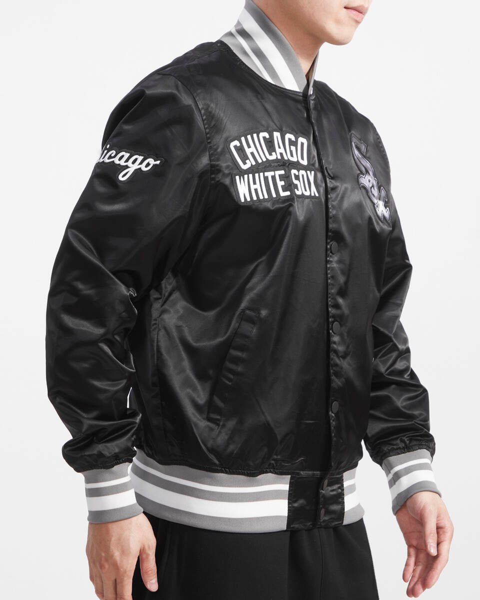 Men’s Pro Standard Chicago White Sox Satin Jacket Black