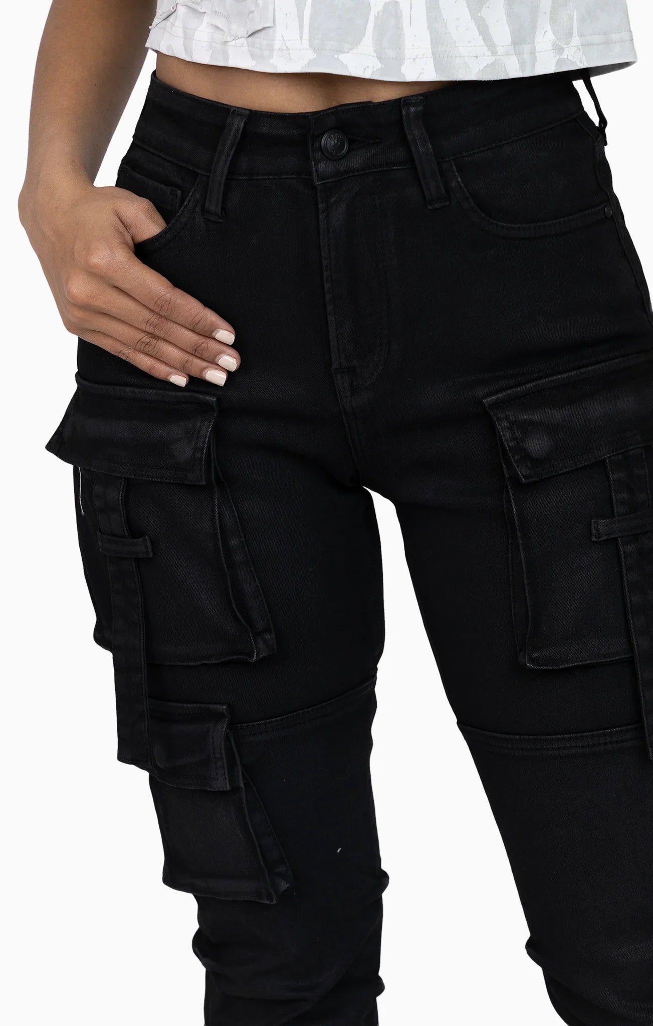 Women's Smoke Rise Cut Line Utility Pants Glow Black
