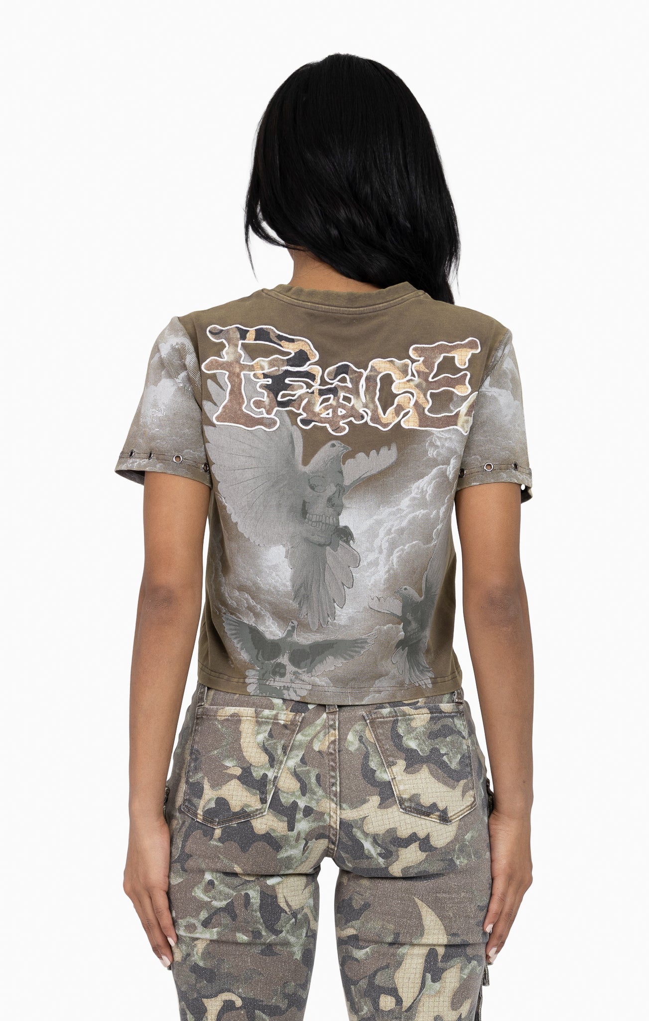 Women's Smoke Rise Twill Patch Printed Tee Canteen
