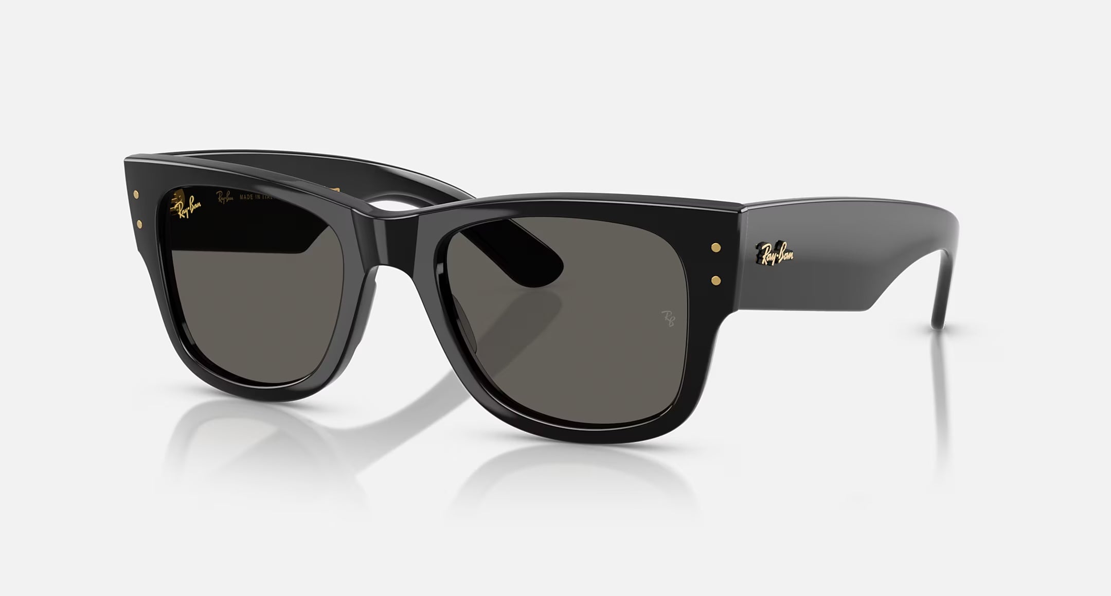 Ray-Ban Mega Wayfarer Blacked Out Sunglasses Polished Black