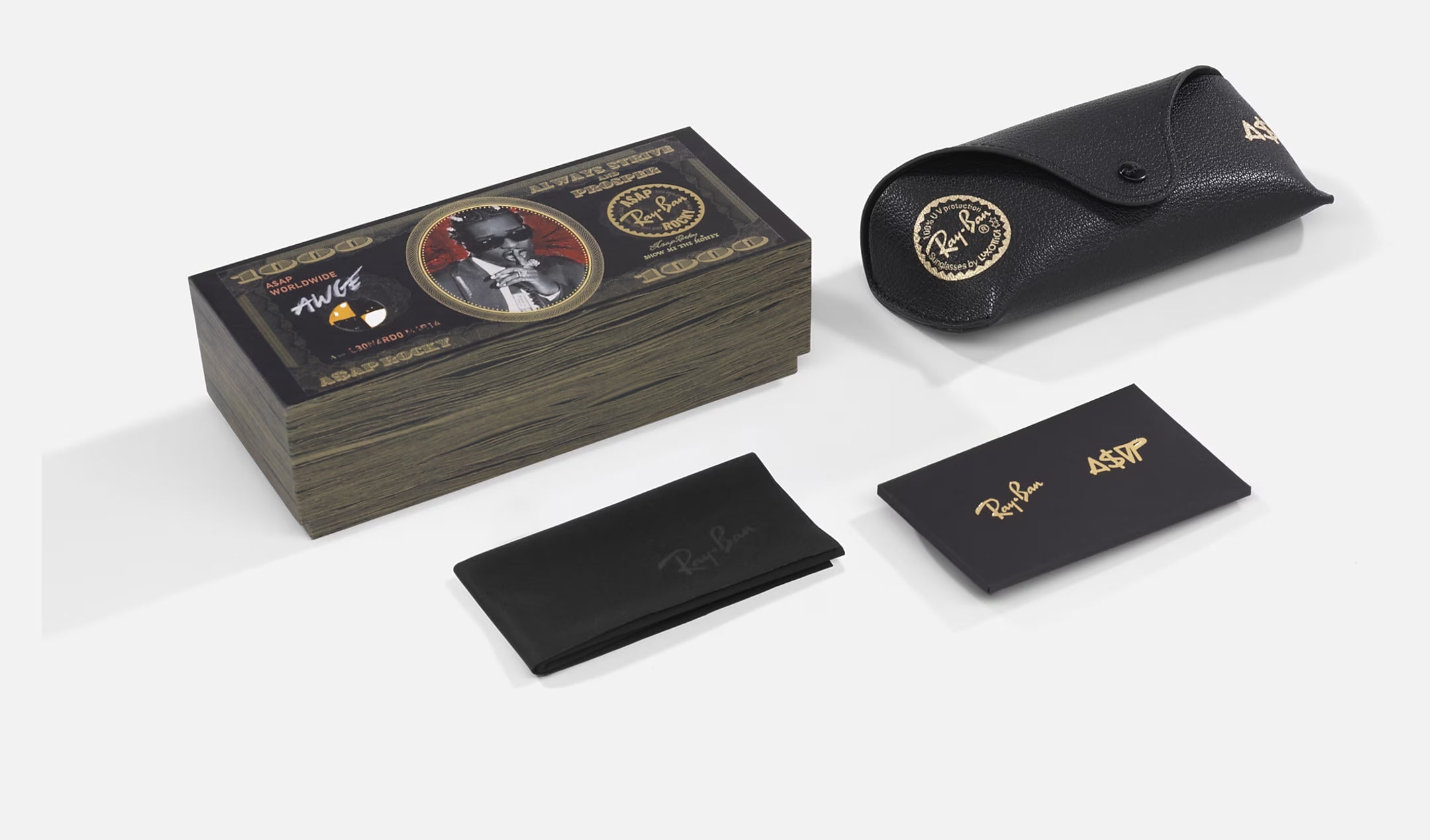 Ray-Ban Mega Wayfarer Blacked Out Sunglasses Polished Black