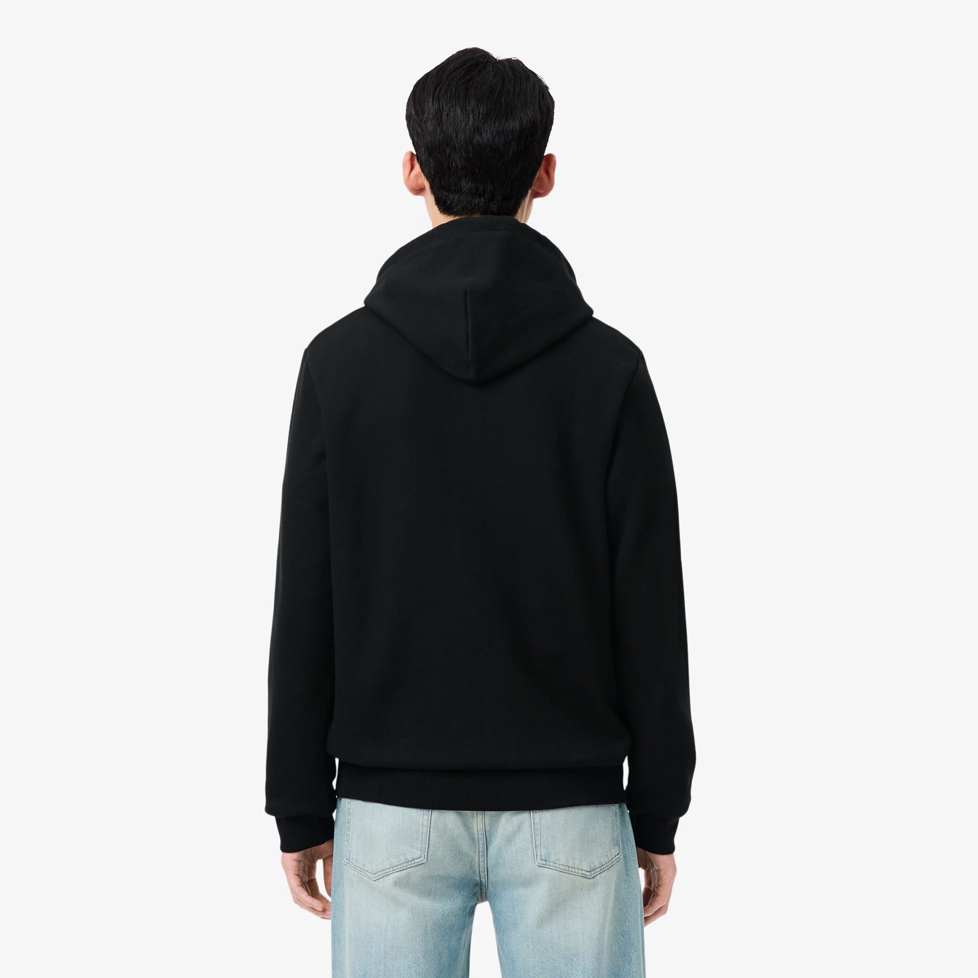Men's Lacoste Classic Fit Zip-Up Fleece Sweatshirt Black
