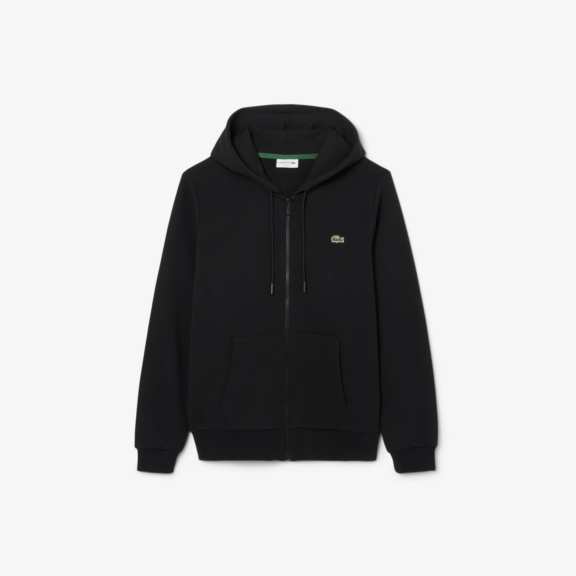 Men's Lacoste Classic Fit Zip-Up Fleece Sweatshirt Black