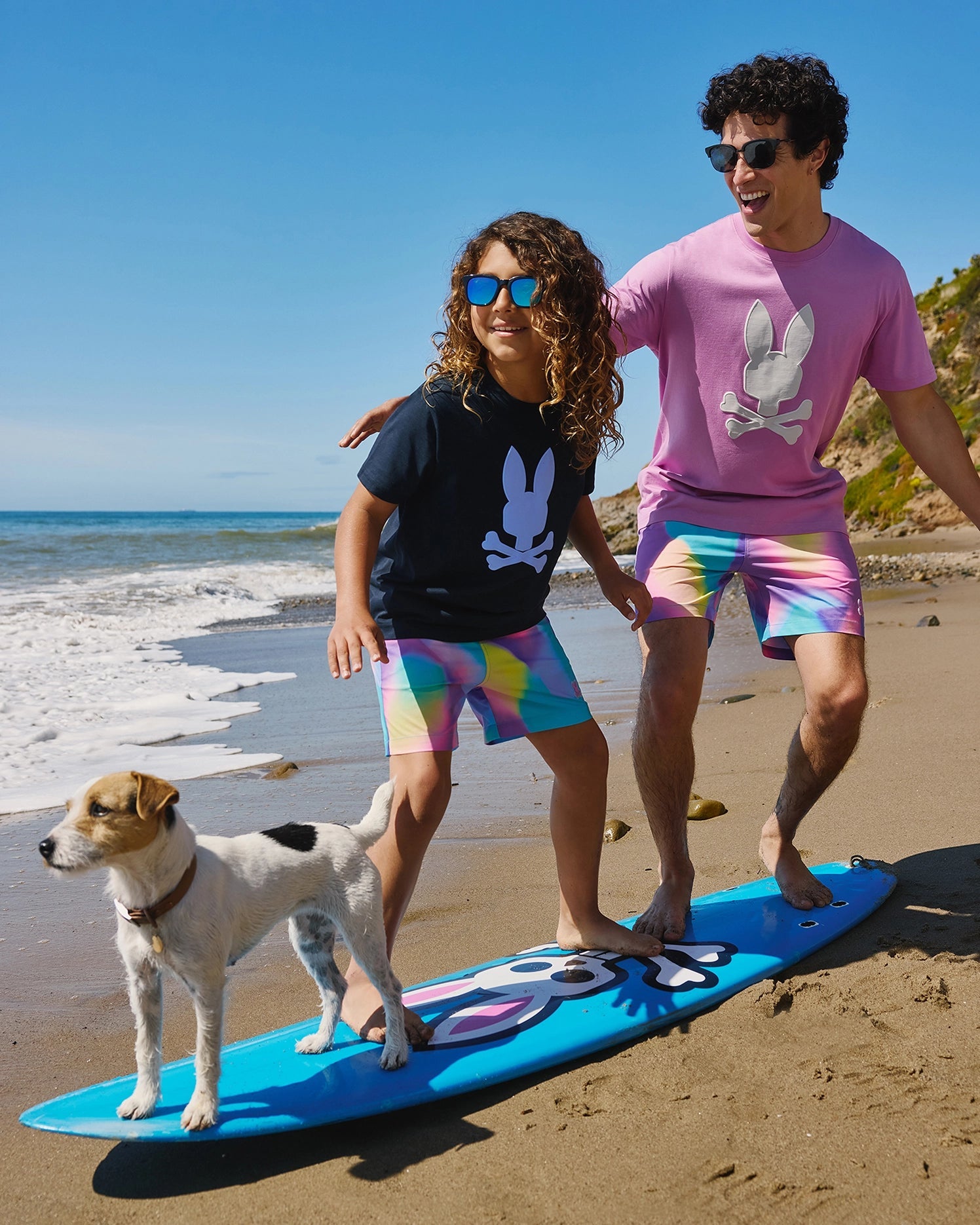 Men's Psycho Bunny Houston Graphic Tee Violet