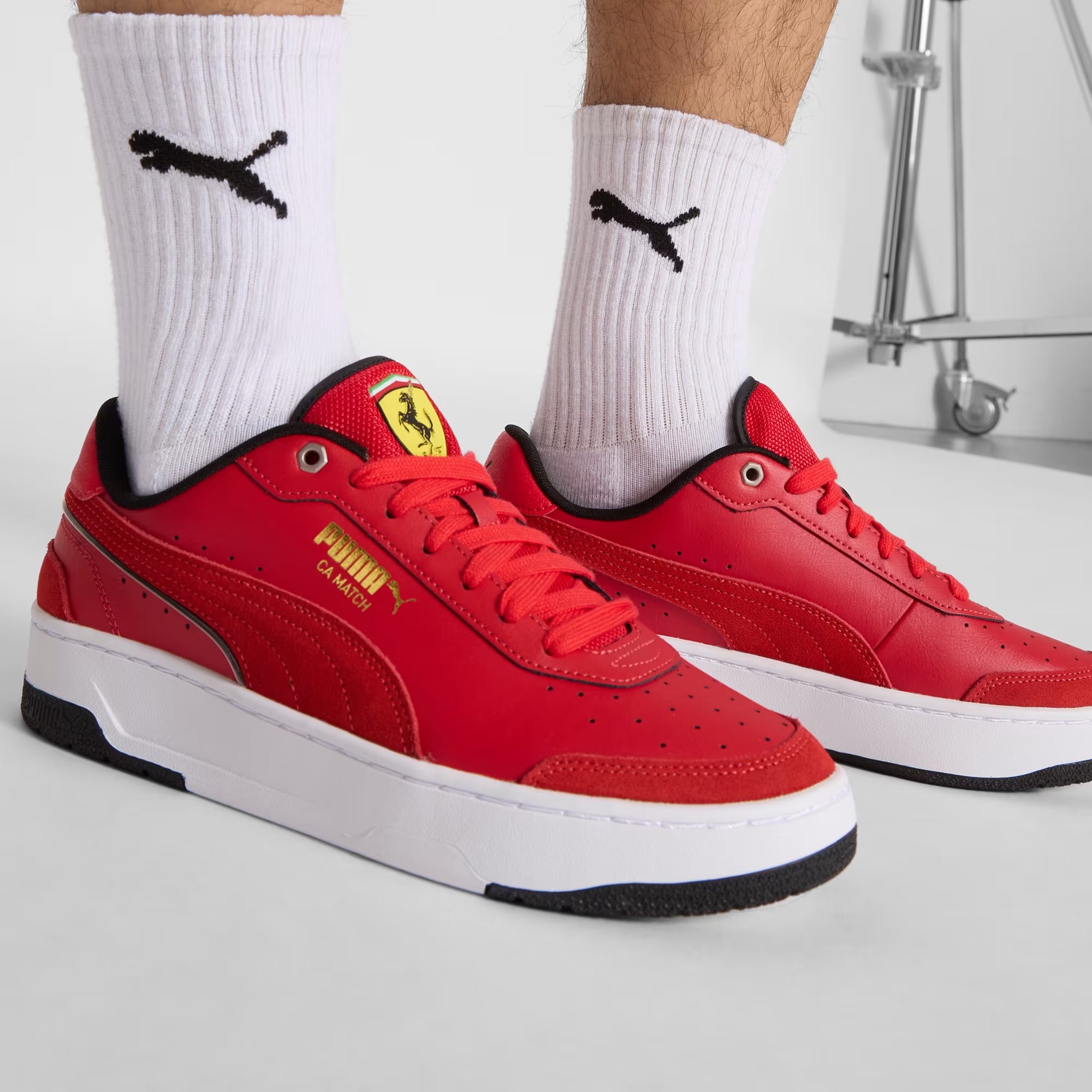 Men's PUMA Scuderia Ferrari CA Match Rosso Corsa / Black