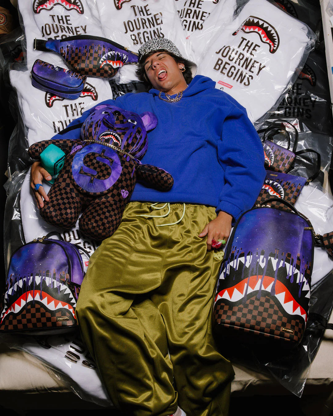 Sprayground Champion Of The Galaxy Backpack Keychain