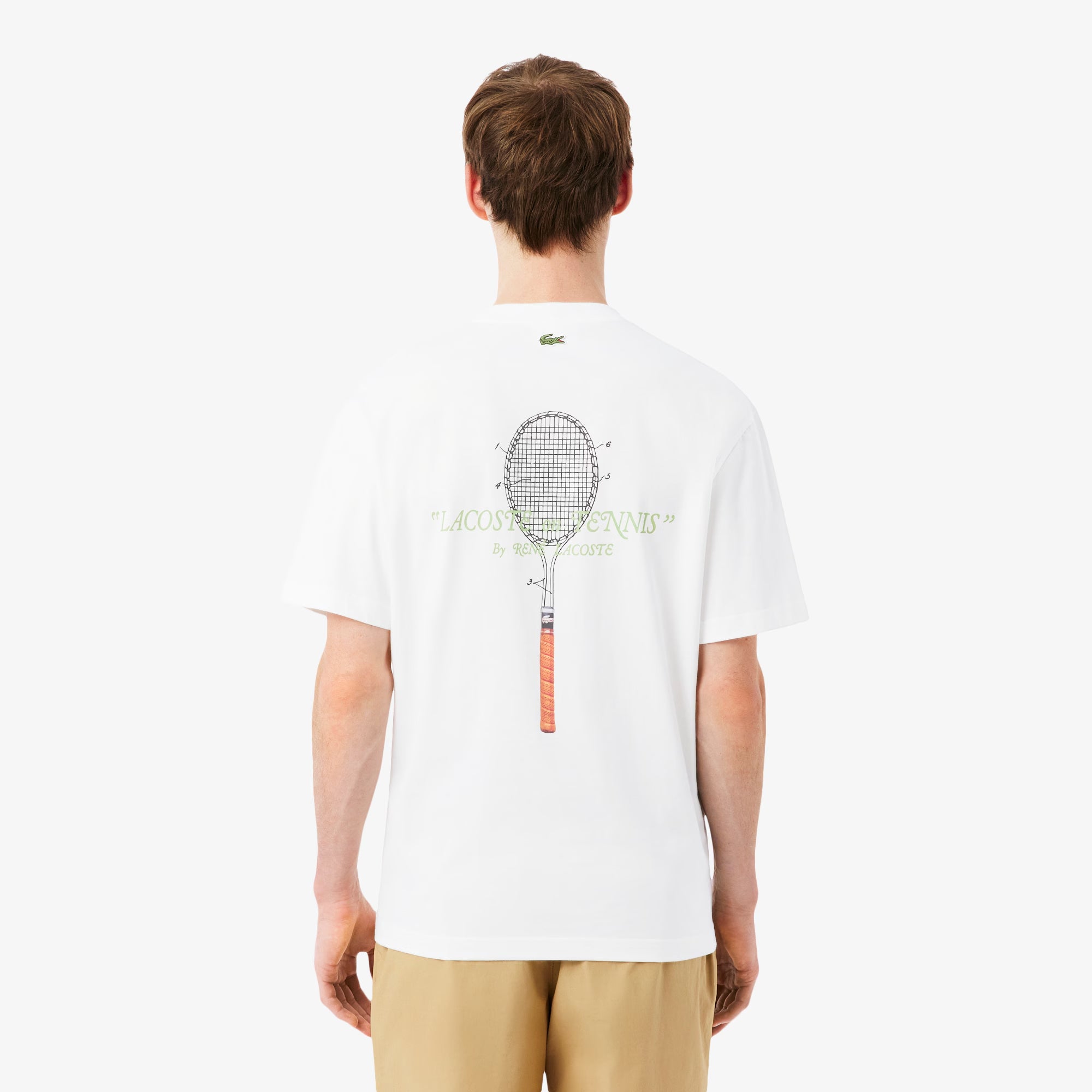 Men's Lacoste Embroidered Cotton T-Shirt
