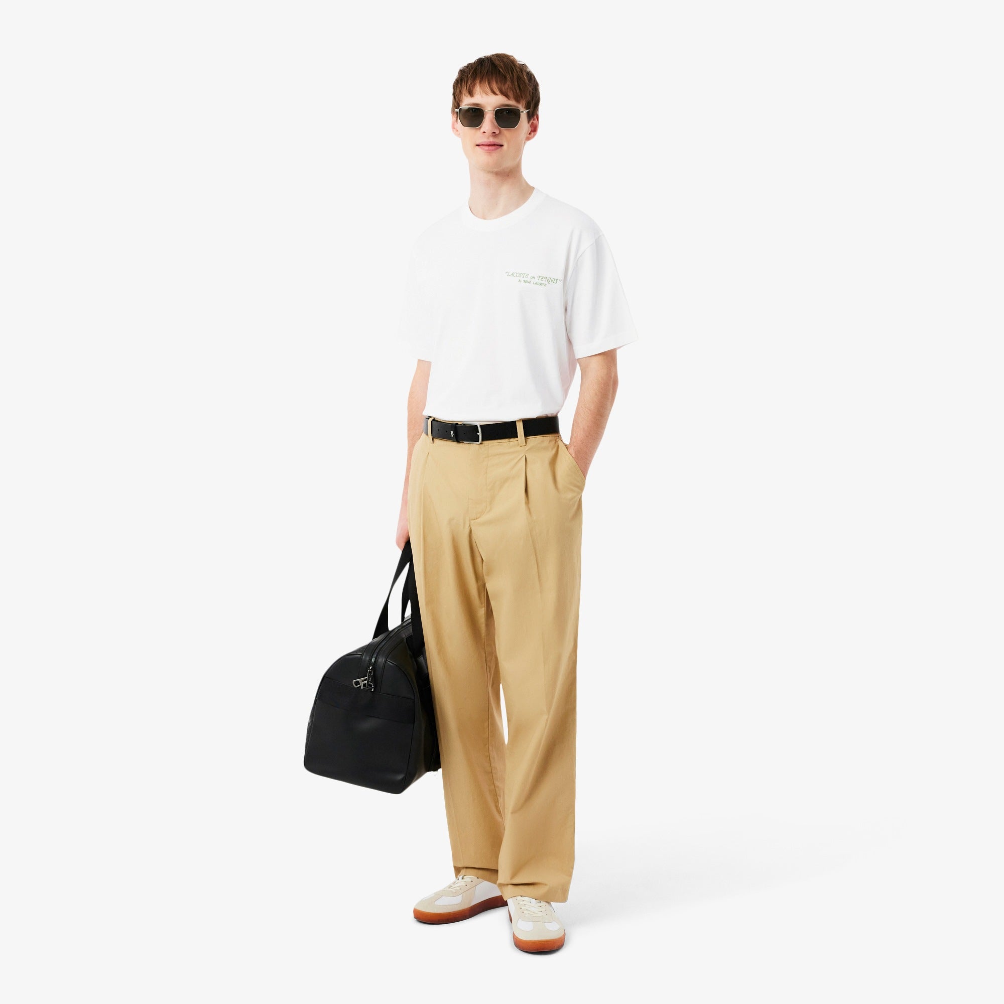 Men's Lacoste Embroidered Cotton T-Shirt