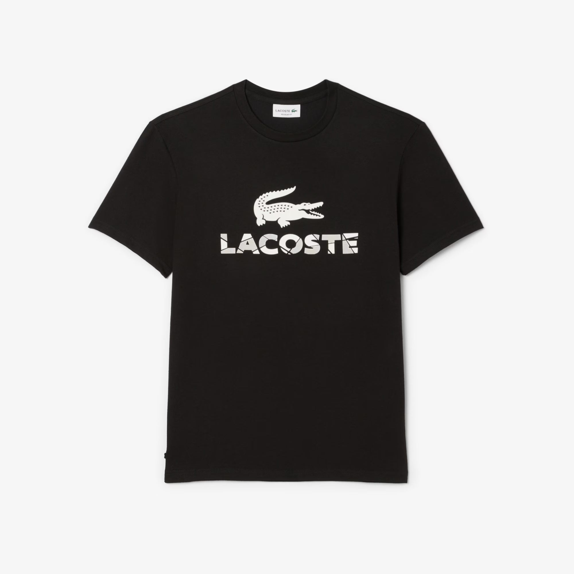 Unisex Lacoste Graphic Print T-Shirt Black