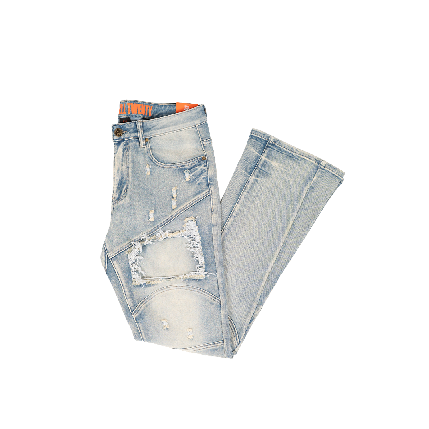 MAXWELL | Rip & Repair Bootcut Jeans in Vintage