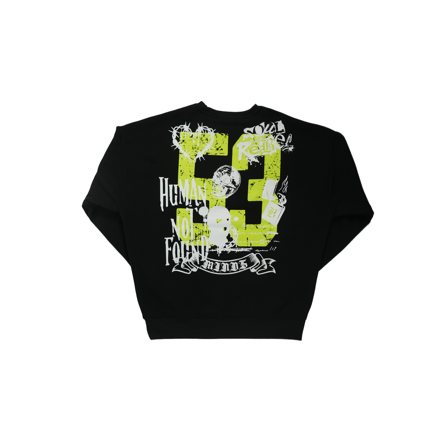 Unisex TWO MILL TWENTY 53 Graphic Crewneck Sweatshirt Black