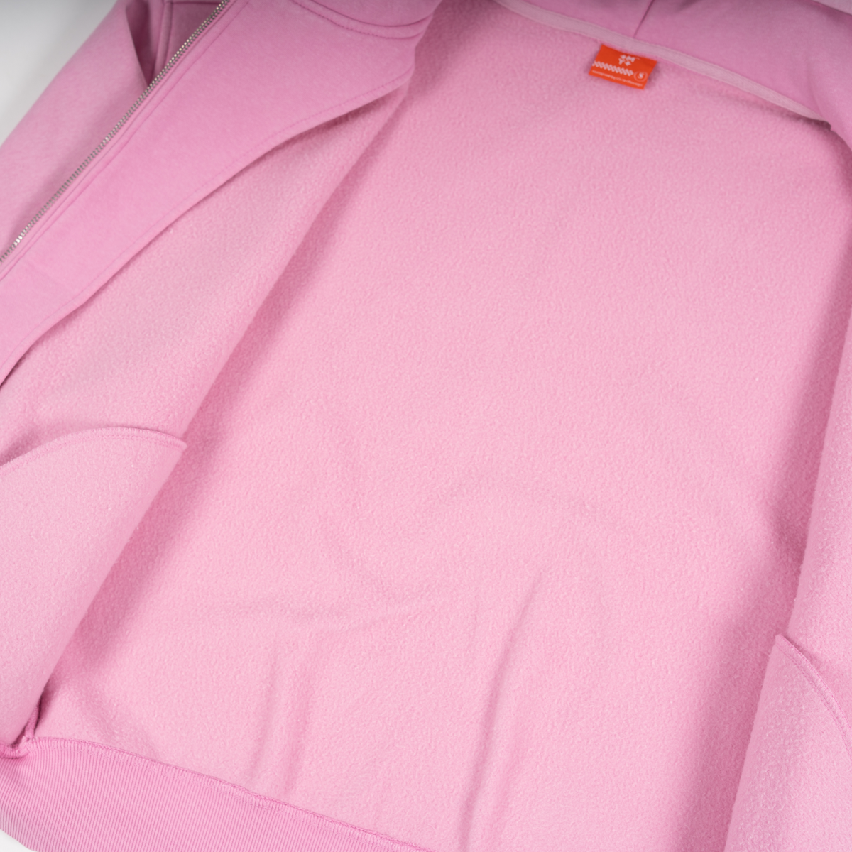 Men's TWO MILL TWENTY Ghosted Plain Zip-Up in Acid Pink