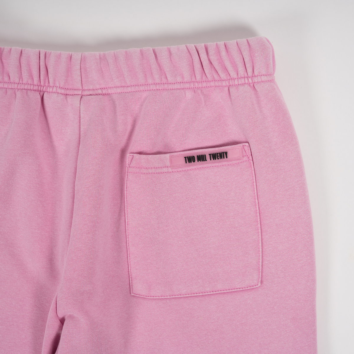 Men's TWO MILL TWENTY Ghosted Plain Joggers in Acid Pink