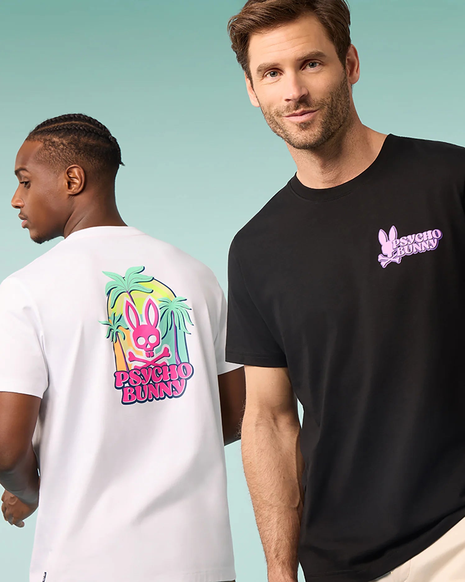 Men's Psycho Bunny Redland Graphic Tee White