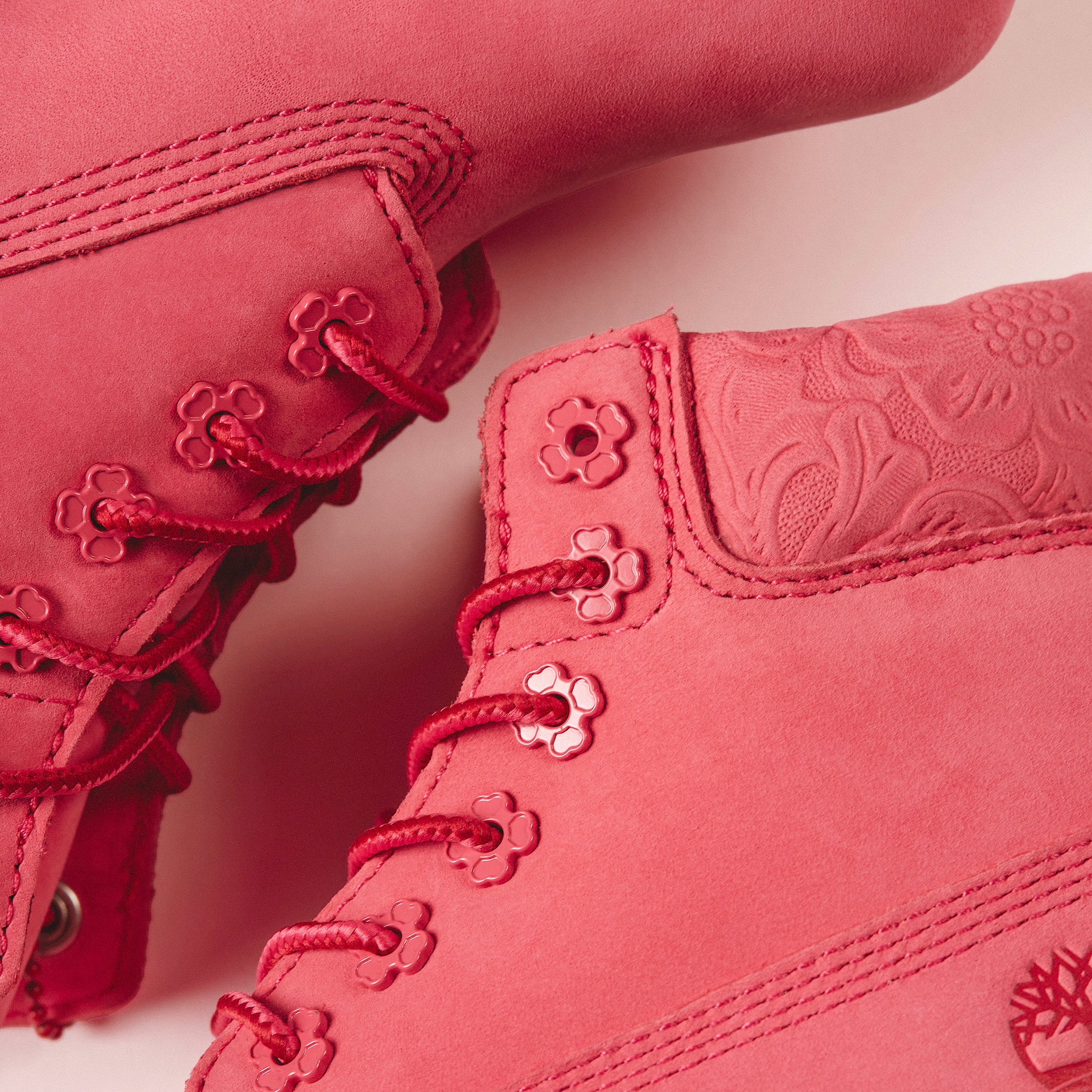 Toddler Timberland Premium 6-Inch Waterproof Boots Bright Pink Nubuck