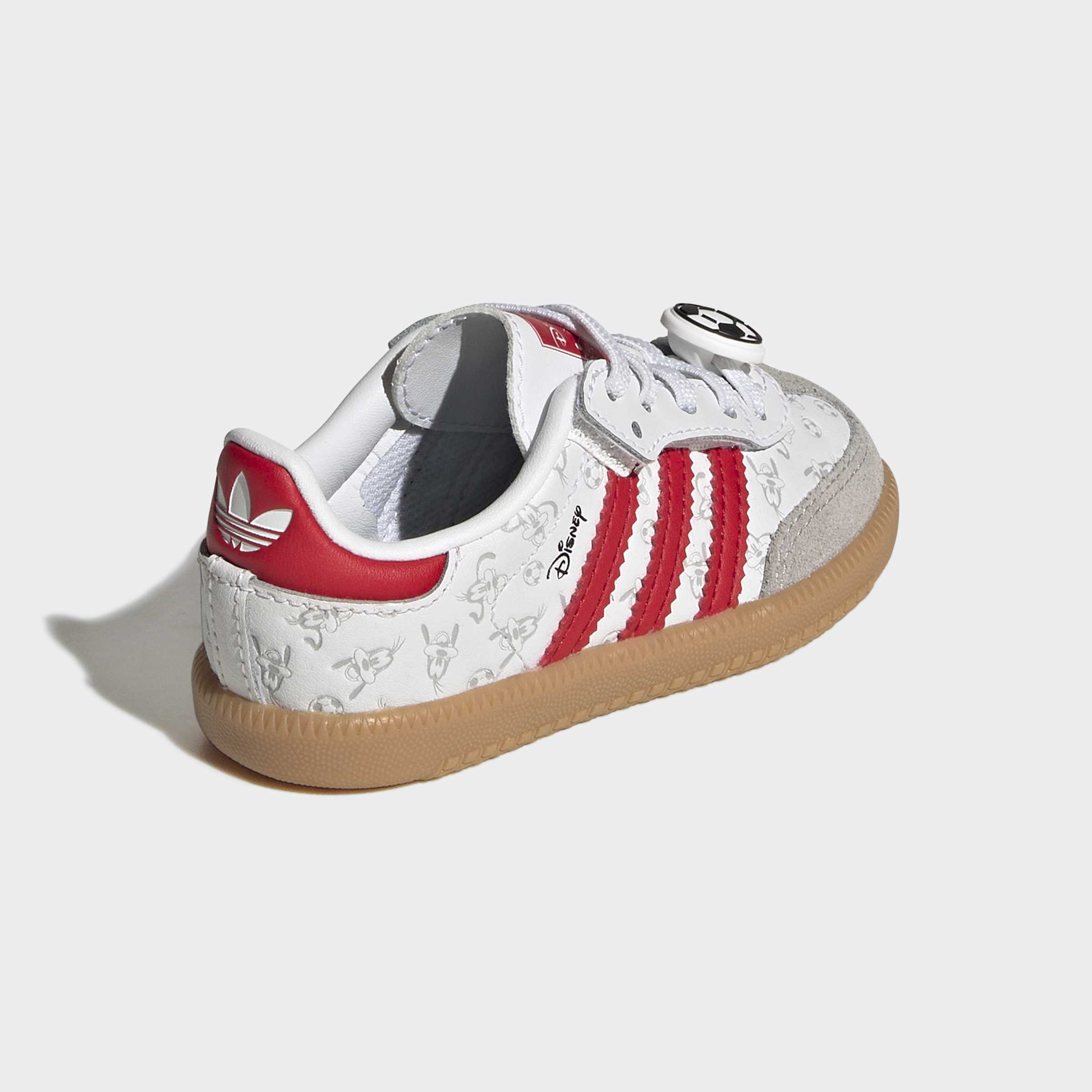Toddlers adidas Originals Disney Samba OG Comfort Closure Elastic Lace Shoes Goofy
