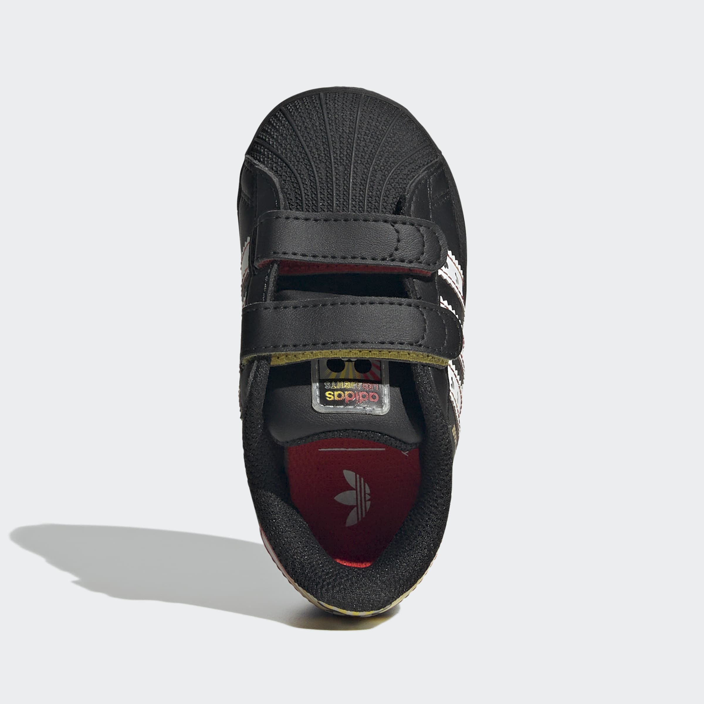 Toddlers adidas Originals Disney Superstar LED Lights Comfort Closure Shoes Black