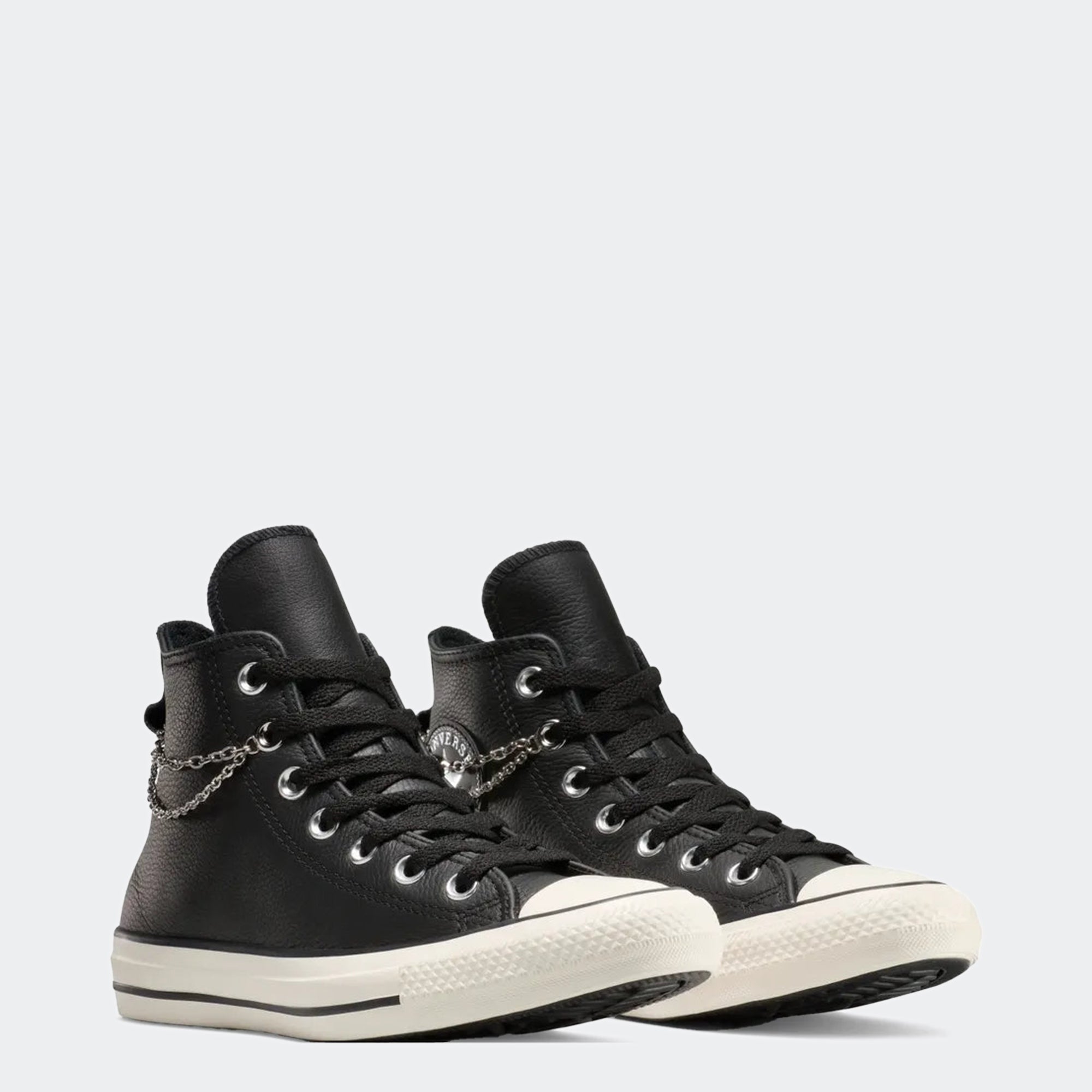 Unisex Converse Chuck Taylor All Star Hi Shoes Black Chain
