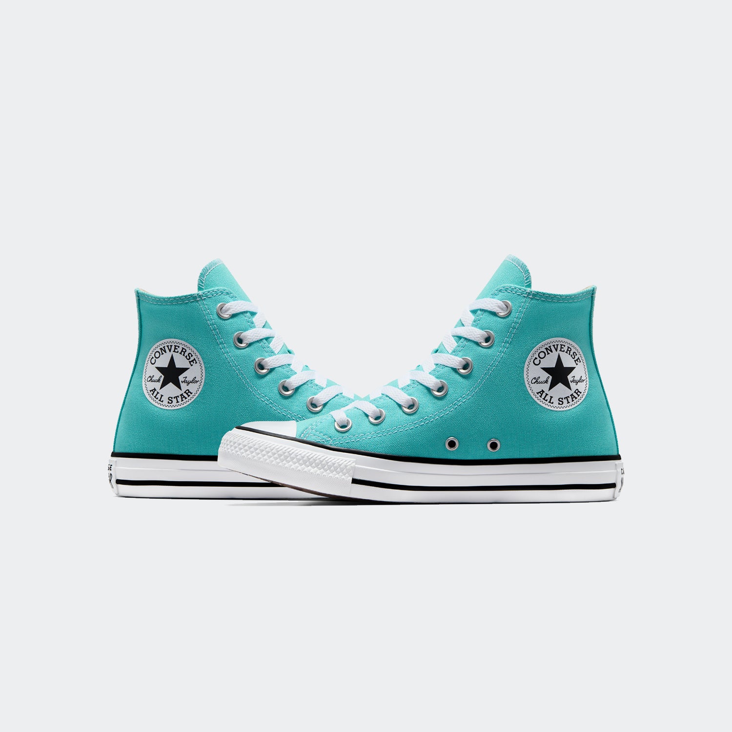Unisex Converse Chuck Taylor All Star Hi Shoes Double Cyan