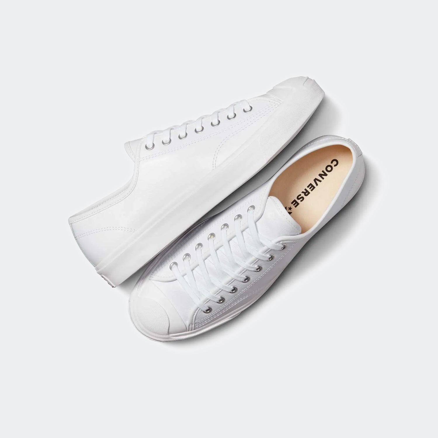 Unisex Converse Jack Purcell Leather Shoes White