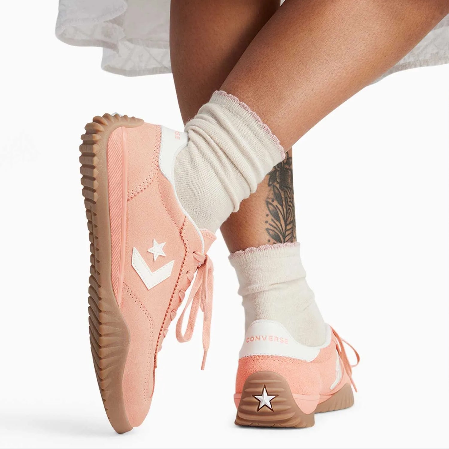 Unisex Converse Run Star Trainer Shoes Flamingo Fade