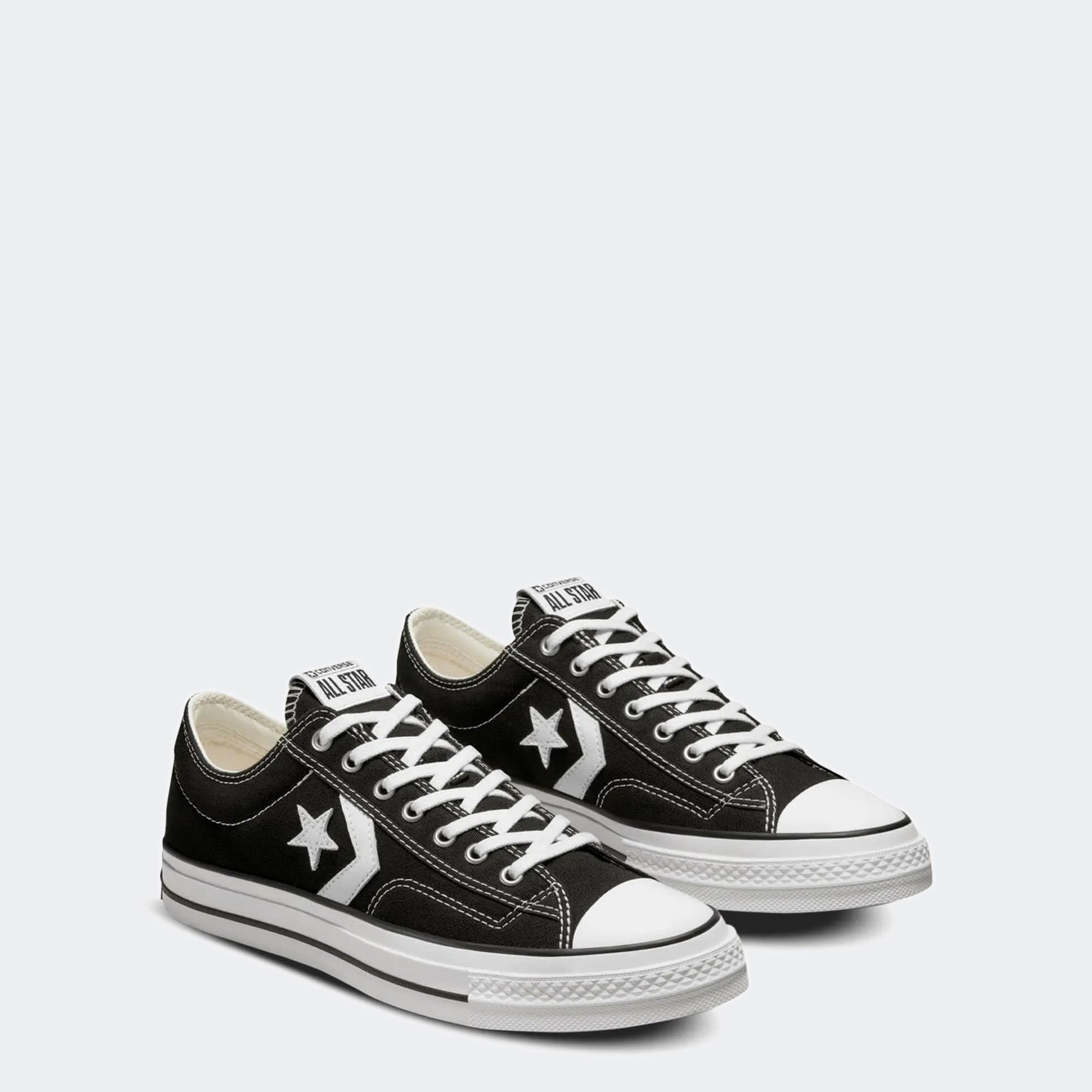 Unisex Converse Star Player 76 Premium Canvas Shoes Black / Vintage White
