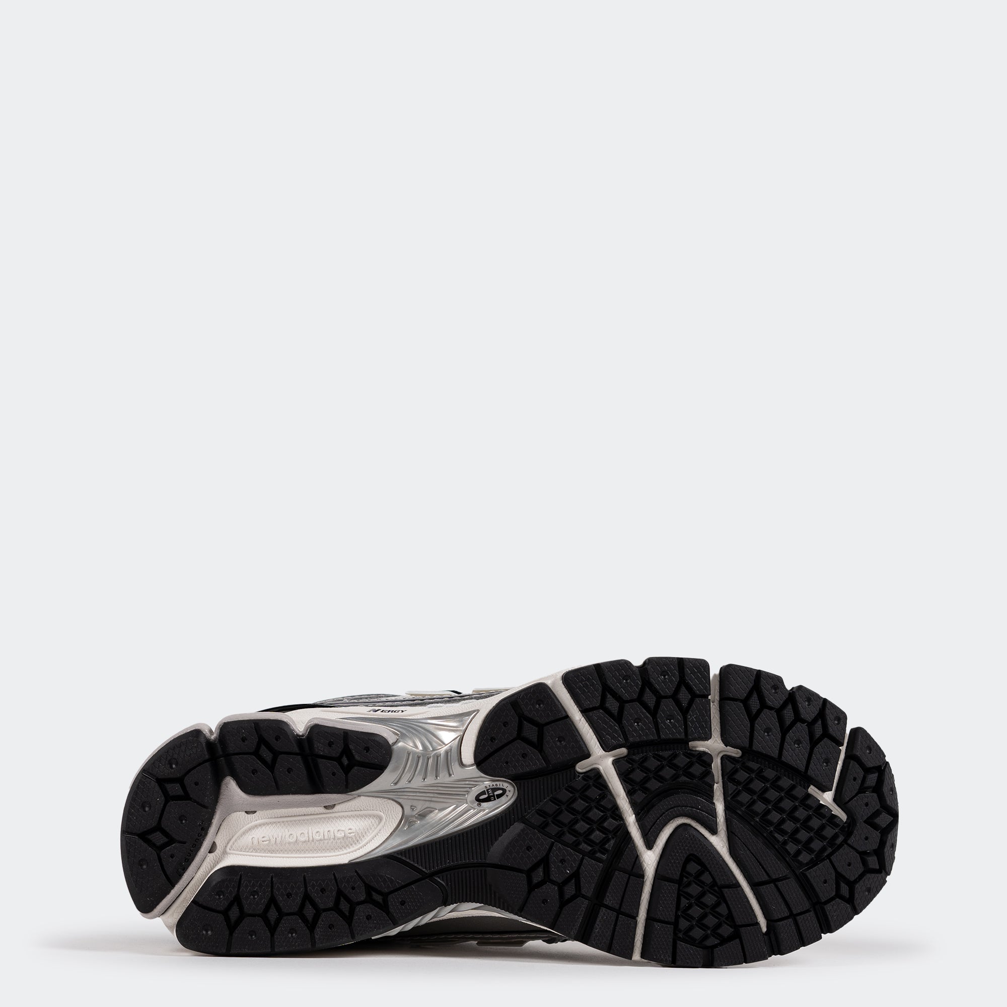 Unisex New Balance 1906R Shoes Silver Metallic with Black and Sea Salt